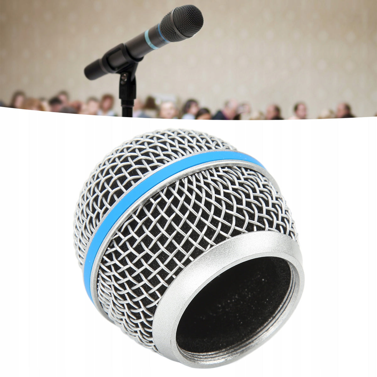 MICROPHONE BALL HEAD MESH GRILL Packaging status original