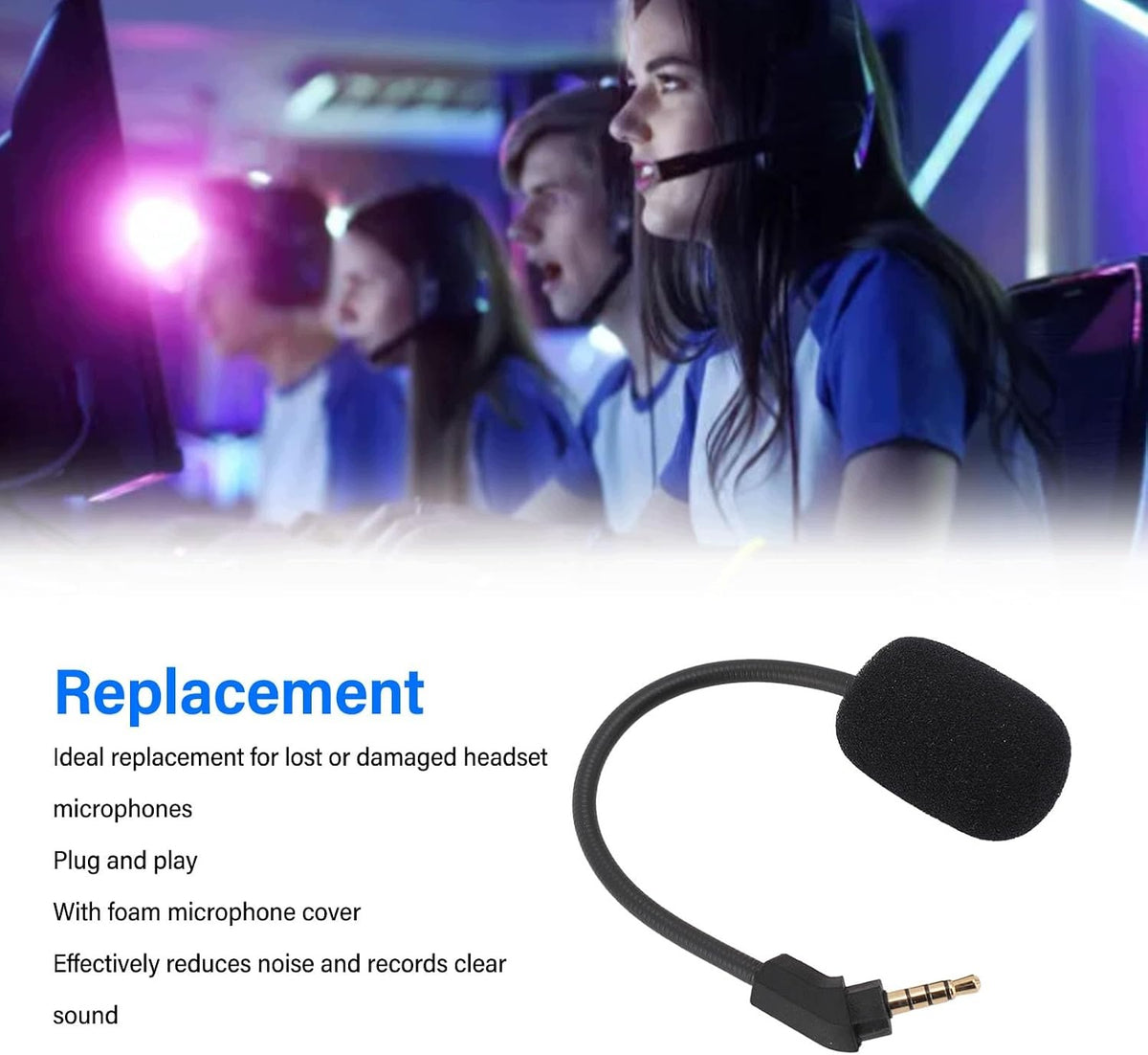 MICROPHONE REPLACEMENT KINGSTON CLOUD REVOLVER 3,5MM NOISE REDUCTION Brand VBESTLIFE