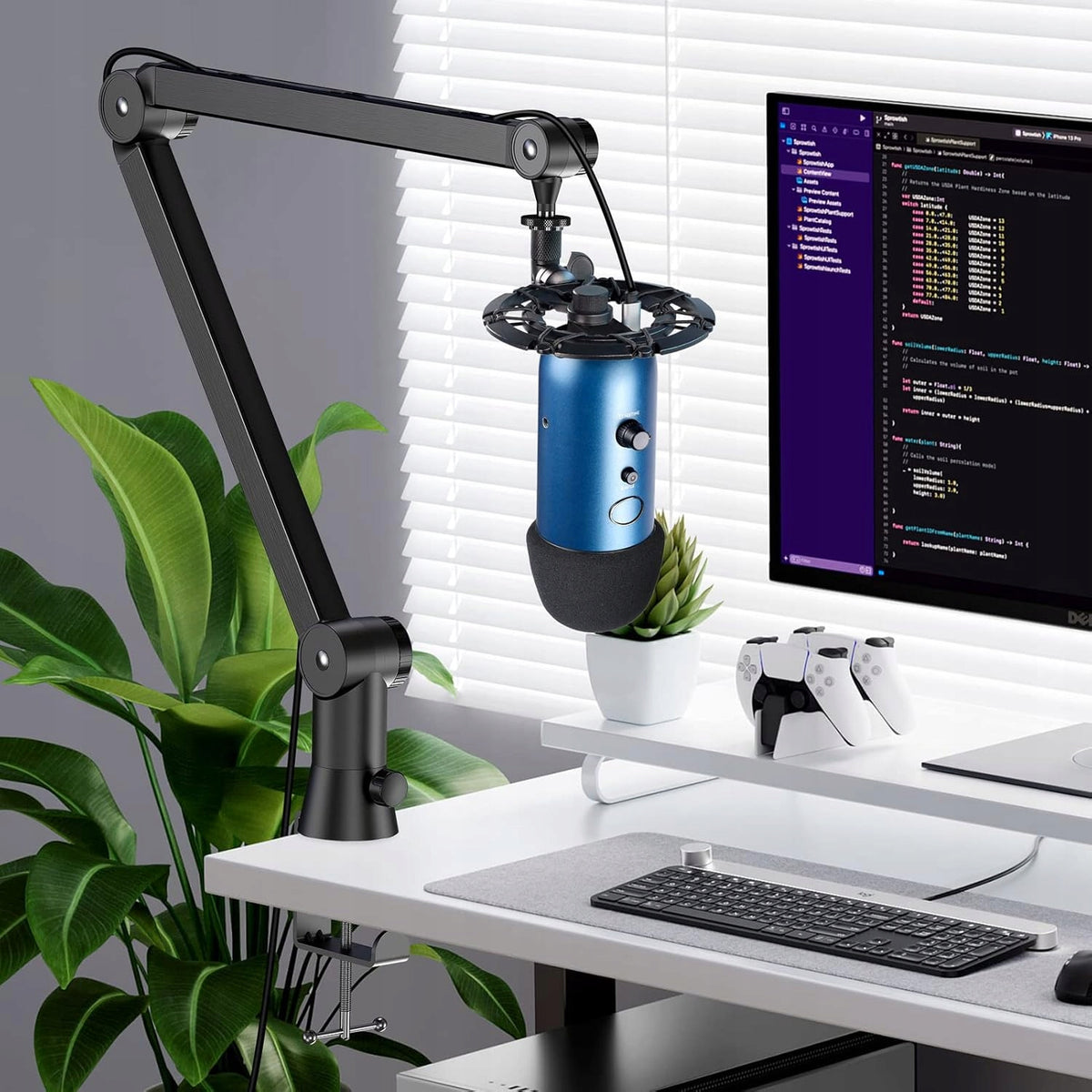 MICROPHONE STAND WITH BOOM AND POP FILTER AND FOAM COVER Manufacturer code 0625989547829