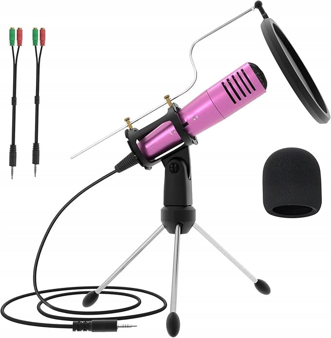MICROPHONE WITH TRIPOD IDEAL FOR TABLET LAPTOP PHONE COMPUTER