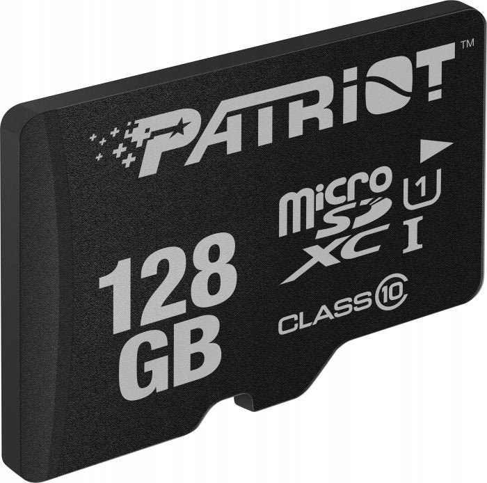 MICROSDHC MEMORY CARD PATRIOT 128GB LX SERIES Maximum read speed 80 MB/s