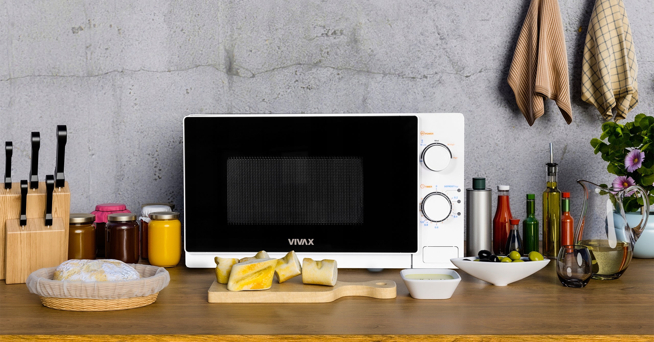MICROWAVE OVEN MICROWAVE 20L 700W WHITE WITH DEFROSTING MWO-2077 Manufacturer code MWO-2077