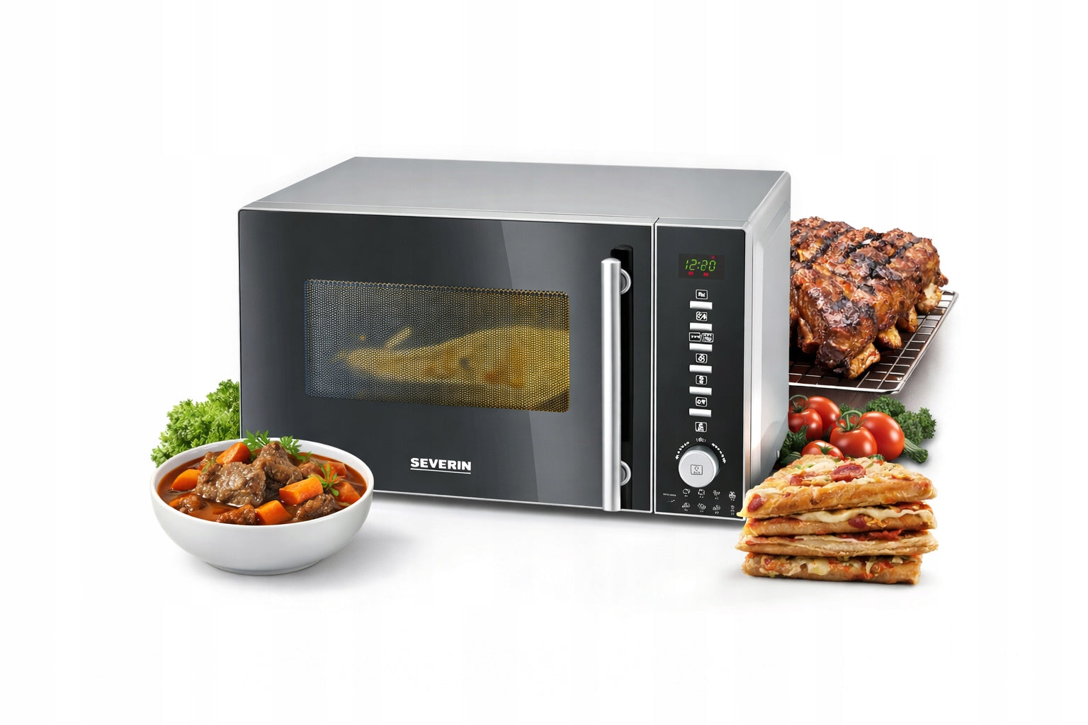 MICROWAVE OVEN MICROWAVE 3IN1 20L 800W GRILL THERMOCOUPLE SEVERIN