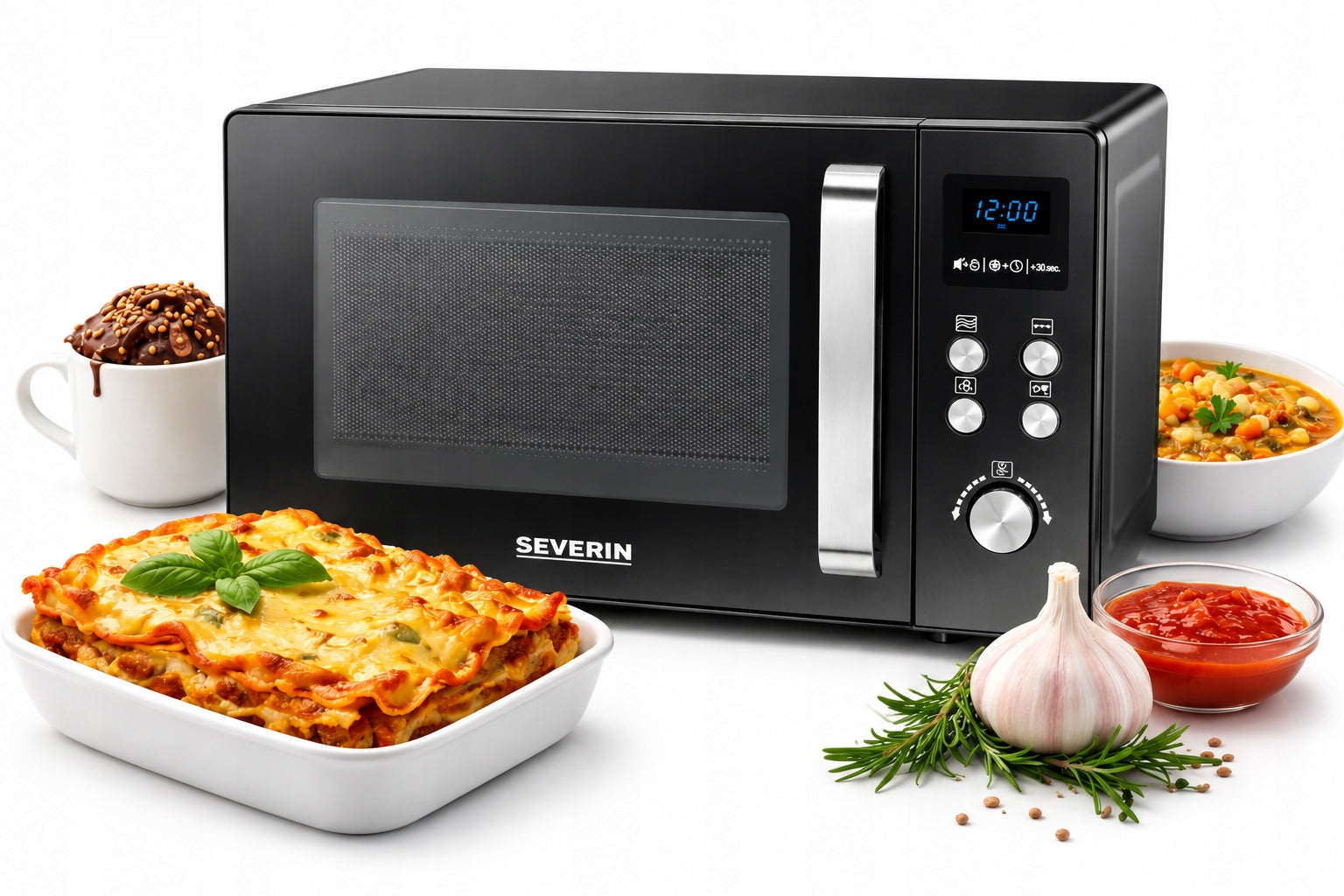MICROWAVE OVEN MICROWAVE 3IN1 GRILL THERMOCOUPLE 25L 1950W SEVERIN