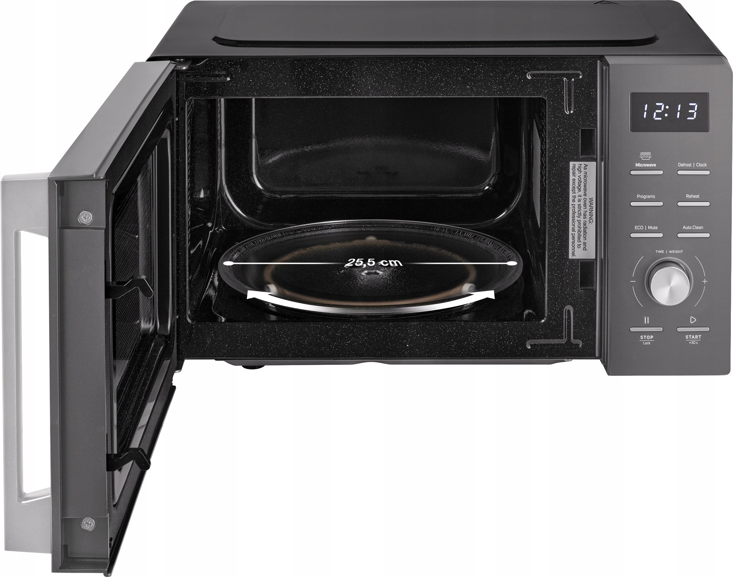 MICROWAVE OVEN SENCOR 20L 700W 25,5CM 8 PROGRAMS BLACK Manufacturer code SMW 5019BK