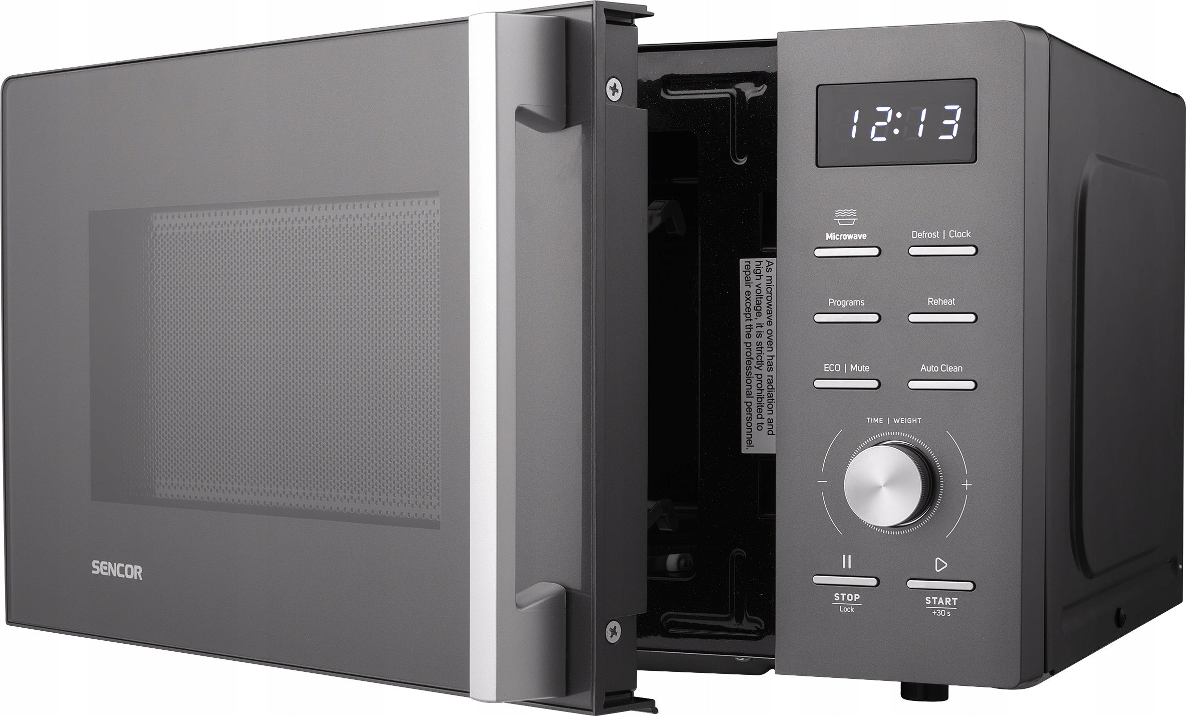 MICROWAVE OVEN SENCOR 20L 700W 25,5CM 8 PROGRAMS BLACK Packaging status original
