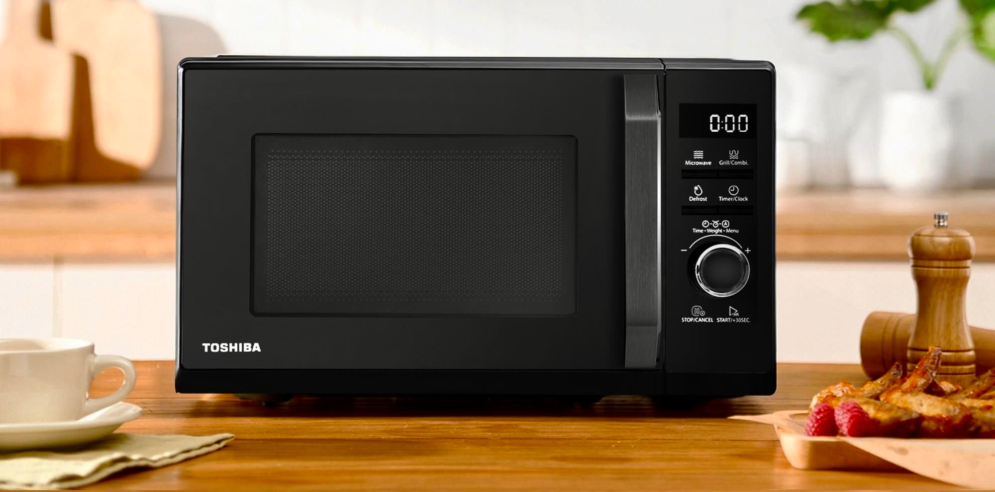 MICROWAVE OVEN WITH GRILL TOSHIBA MW3-AG20PE (BK) | MICROWAVE |800W Packaging status original