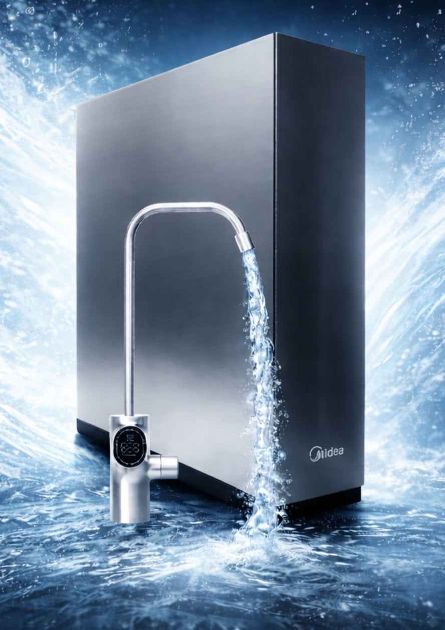 MIDEA 800GPD SMART WIFI REVERSE OSMOSIS SYSTEM WITH PUMP AND KITCHEN FAUCET Brand Ari