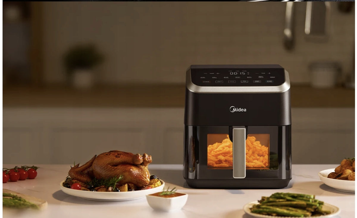 MIDEA Fat Free Fryer 5L HeatXpress 90% Less Oil Brand Midea