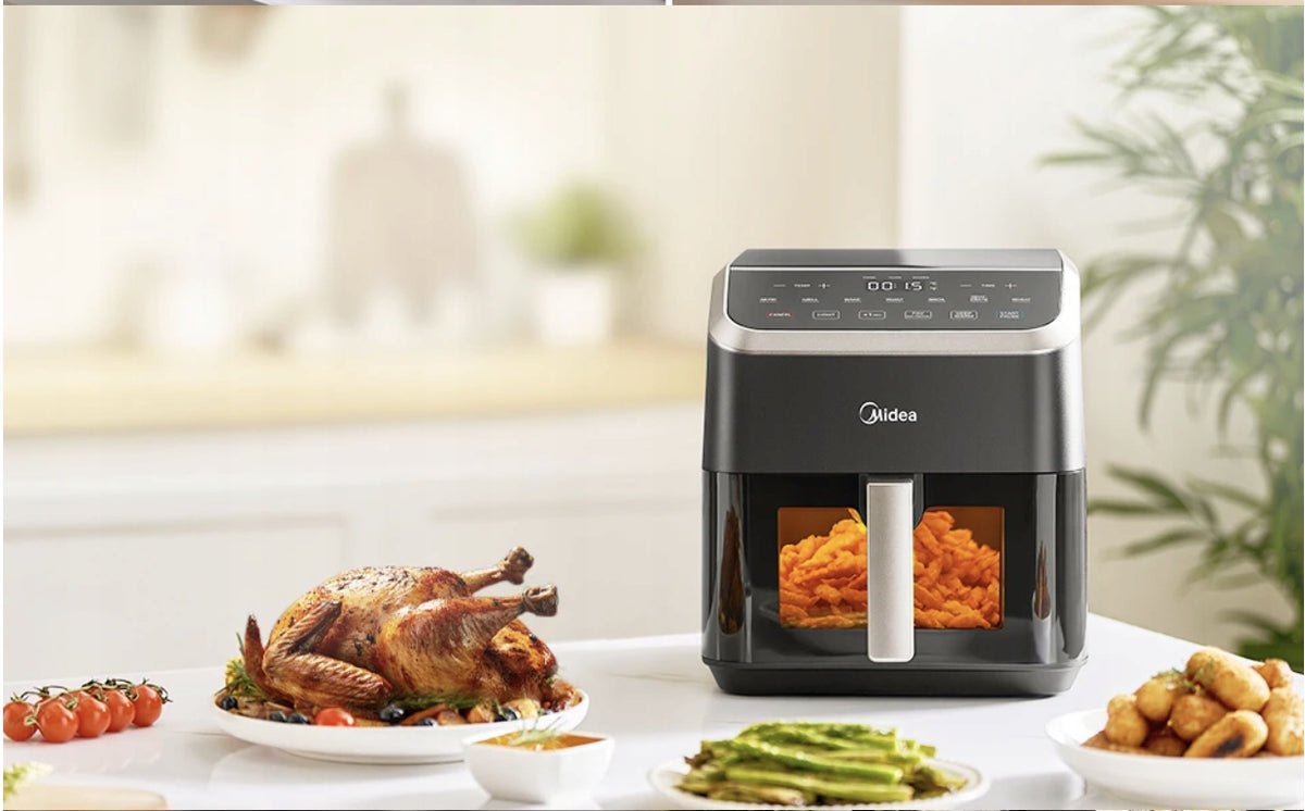 MIDEA Fat Free Fryer 5L HeatXpress 90% Less Oil Manufacturer code MAD55F8APK