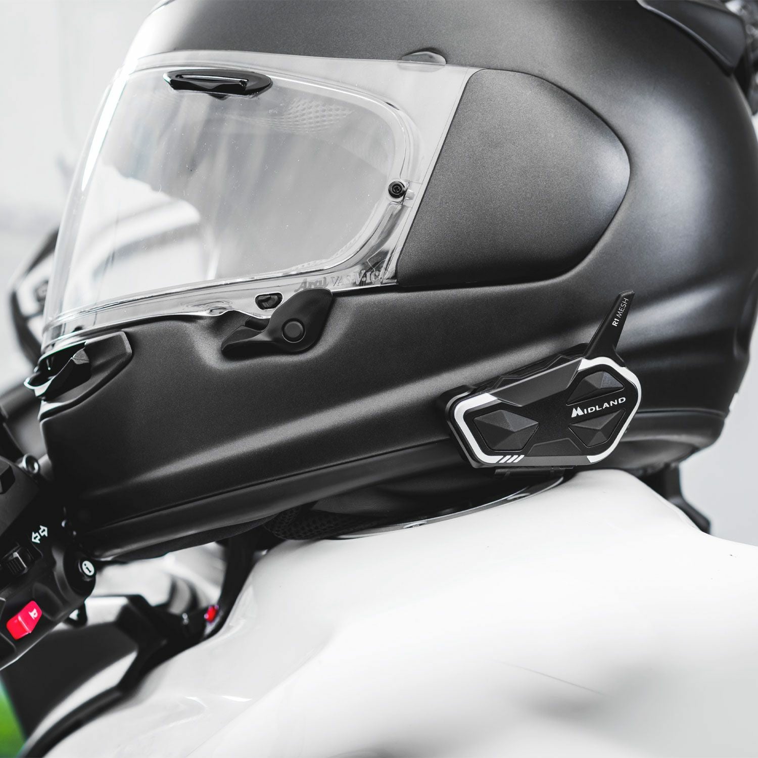 MIDLAND R1 MESH 2pcs bluetooth motorcycle intercom - for two helmets Manufacturer Midland