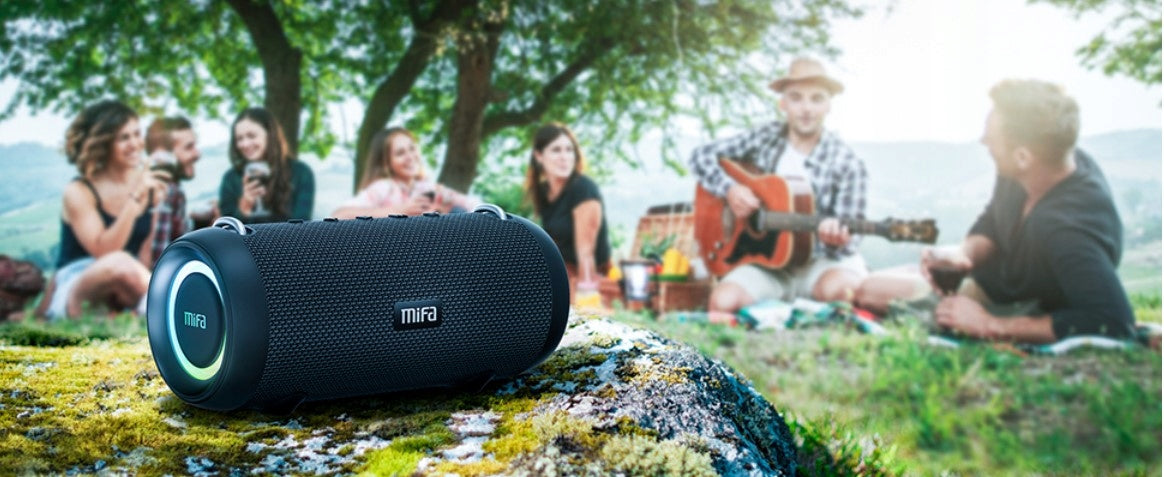MIFA A90 Bluetooth Speaker 60W Wireless IPX7 Waterproof RGB LED USB-C Manufacturer code A90
