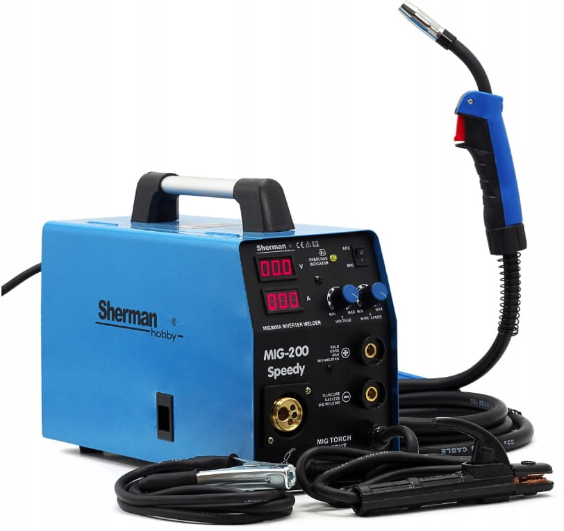 MIG 200 Speedy MIG/MAG MMA 200A IGBT Welding Machine Professional Half Car Welding Machine Manufacturer code P040968
