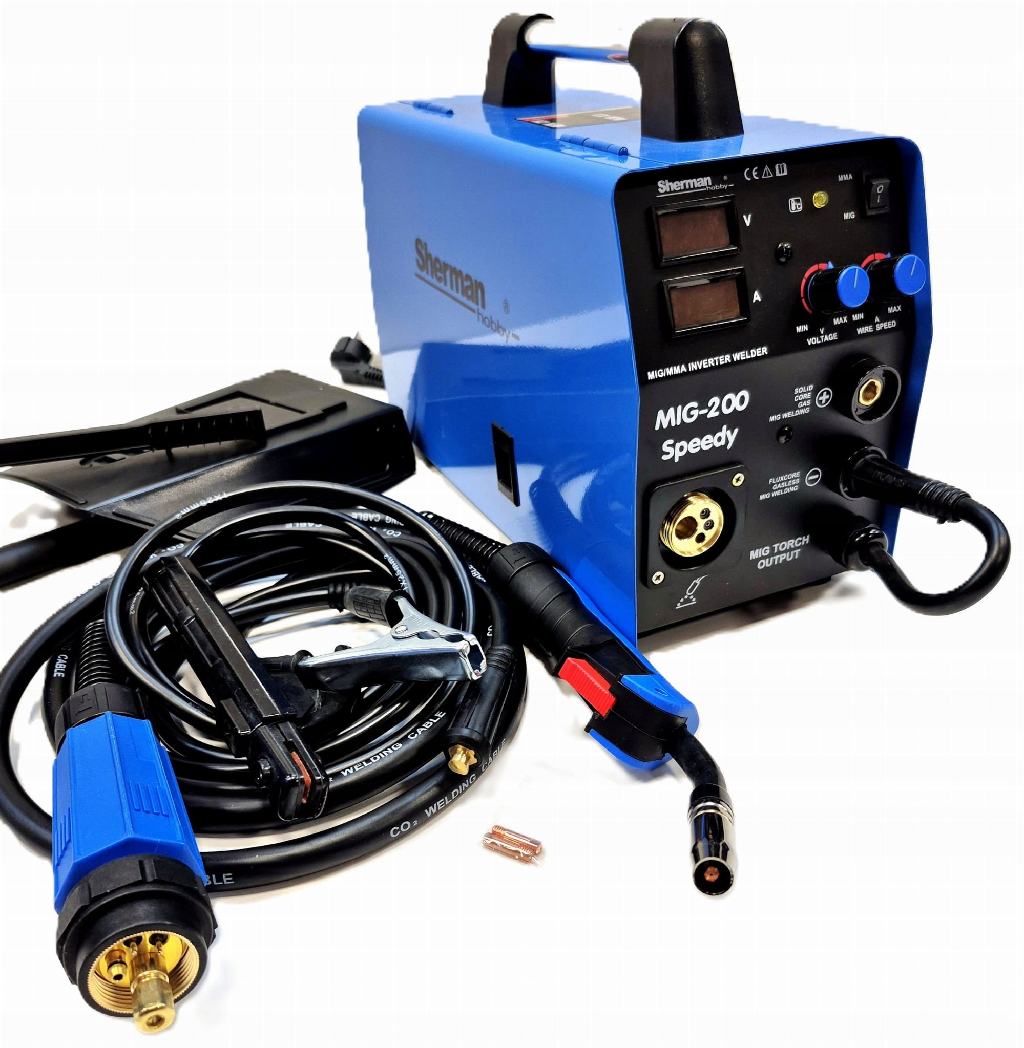 MIG 200 Speedy MIG/MAG MMA 200A IGBT Welding Machine Professional Half Car Welding Machine