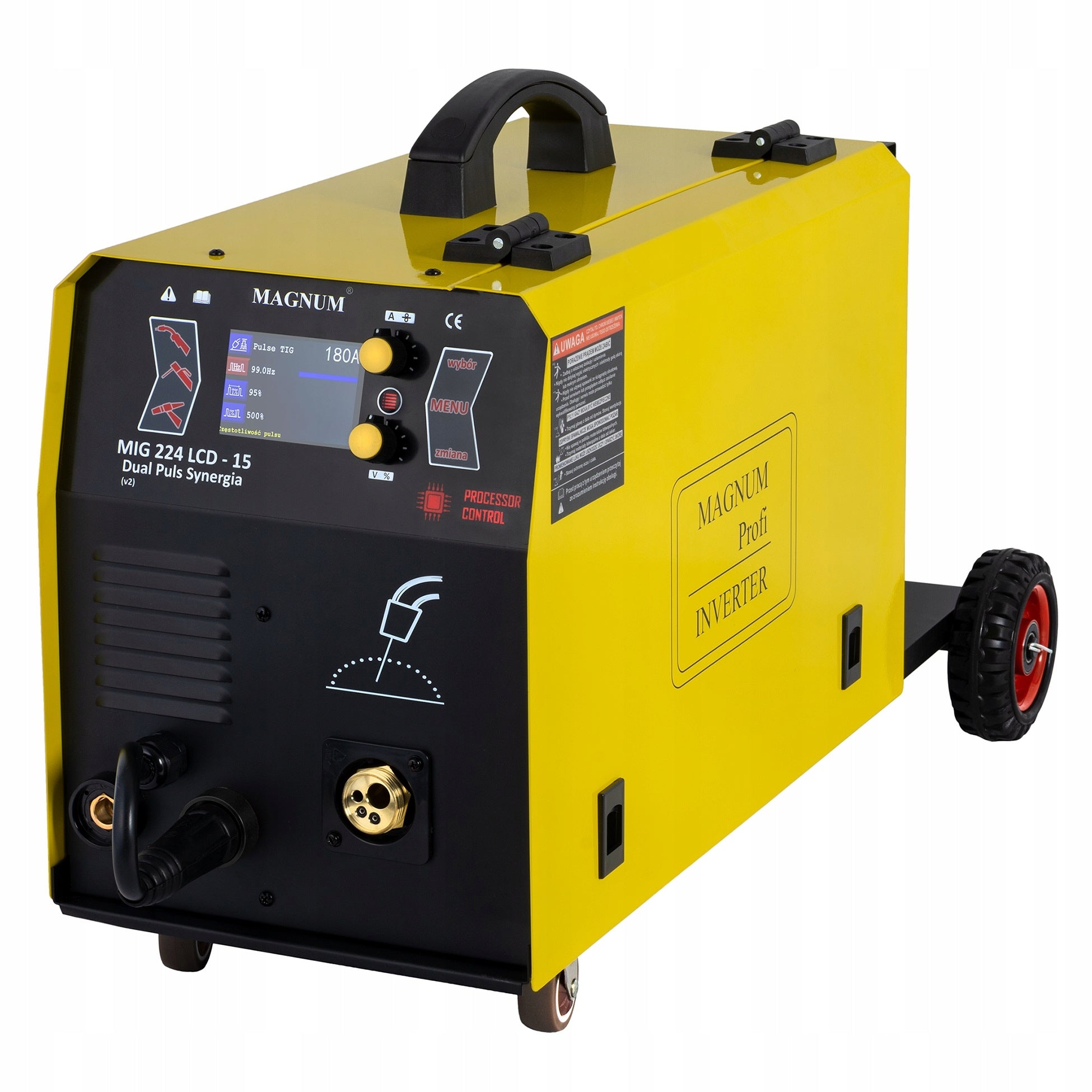 MIG 224/15 LCD Dual Pulse Magnum inverter welder Manufacturer code U MI 224 LC15P
