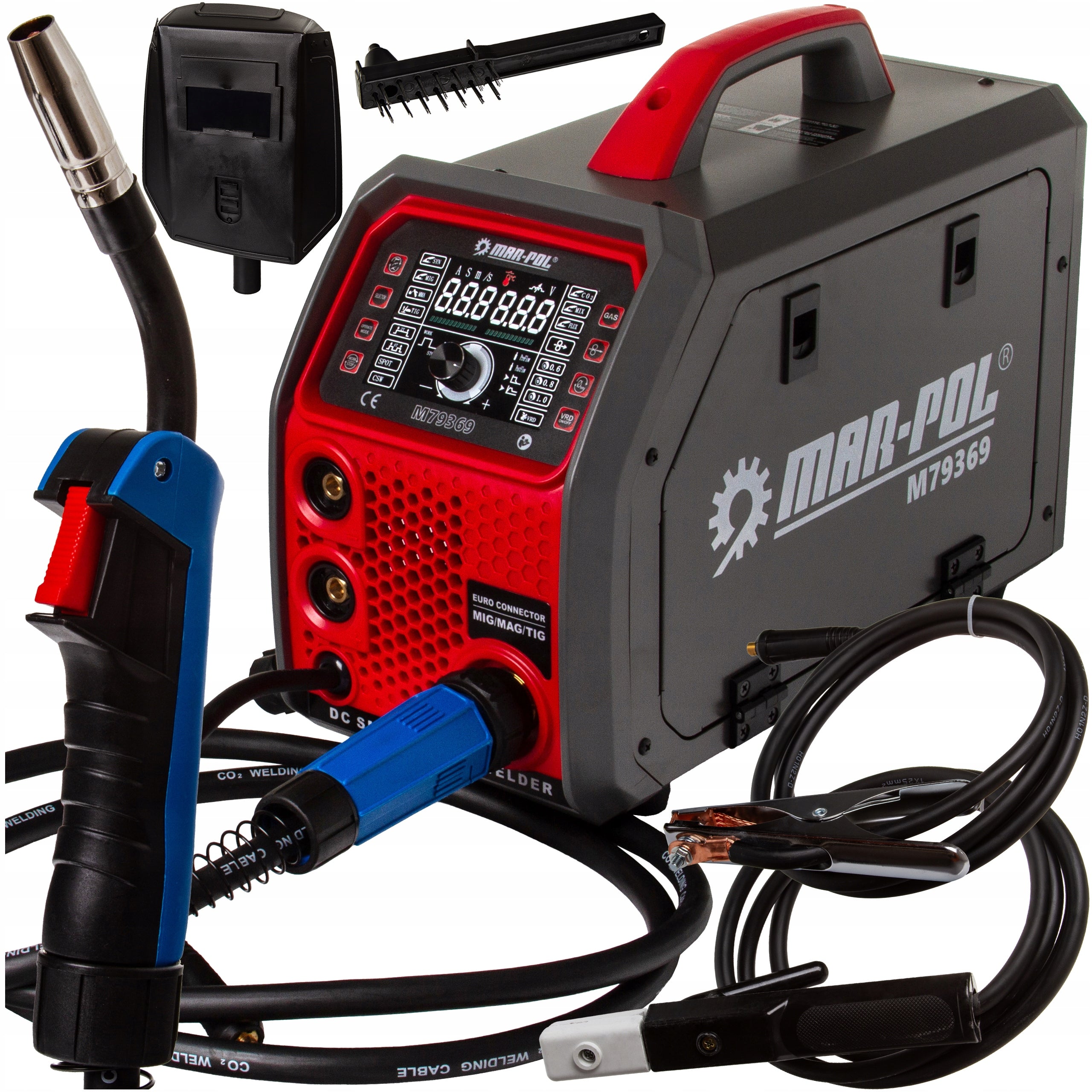 MIG 250A SMART MAG TIG MMA FCAW MIGOMAT inverter welder without gas