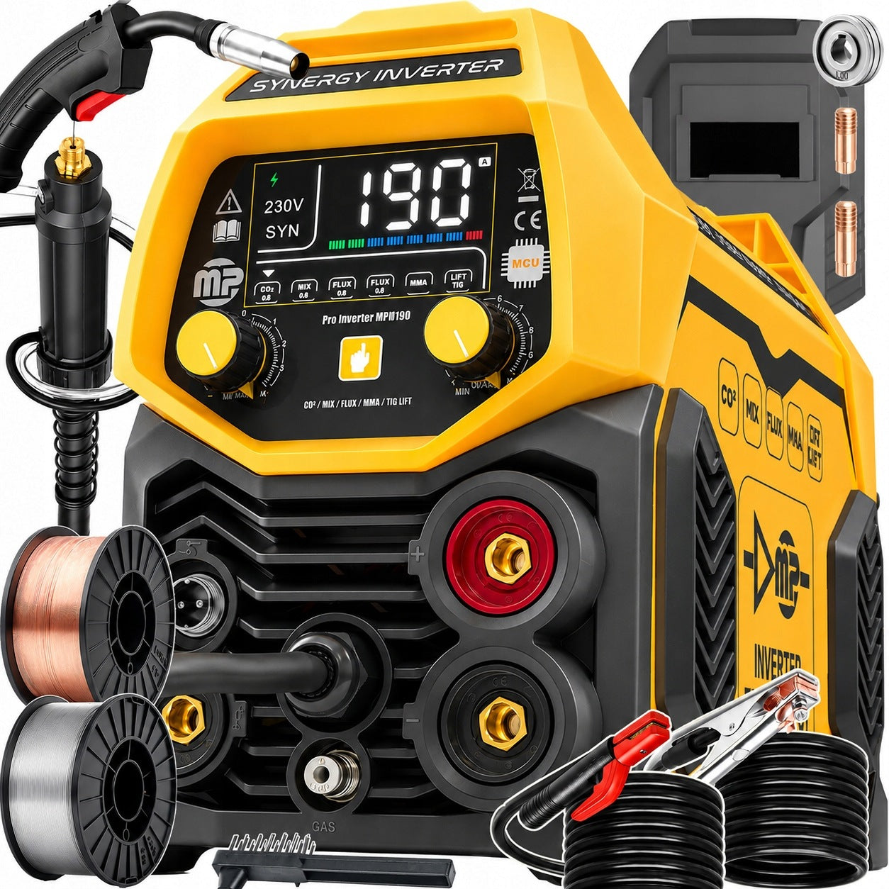 MIG Co2 semi-automatic inverter welder MP0190 SYNERGY MAJSTER MP