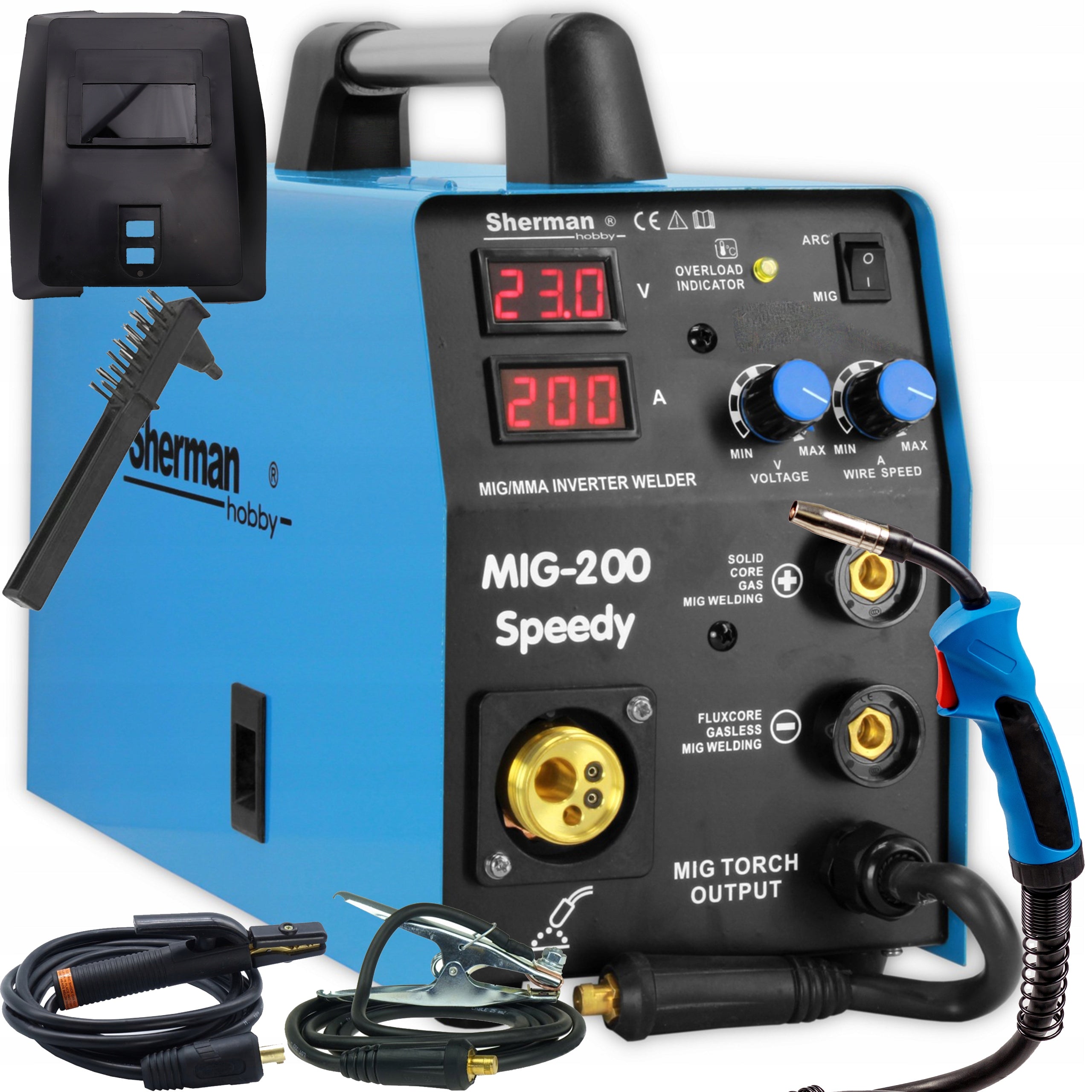 MIG MAG 200A MMA Sherman MIGOMAT 230V Speedy MIG 200 euro MB15