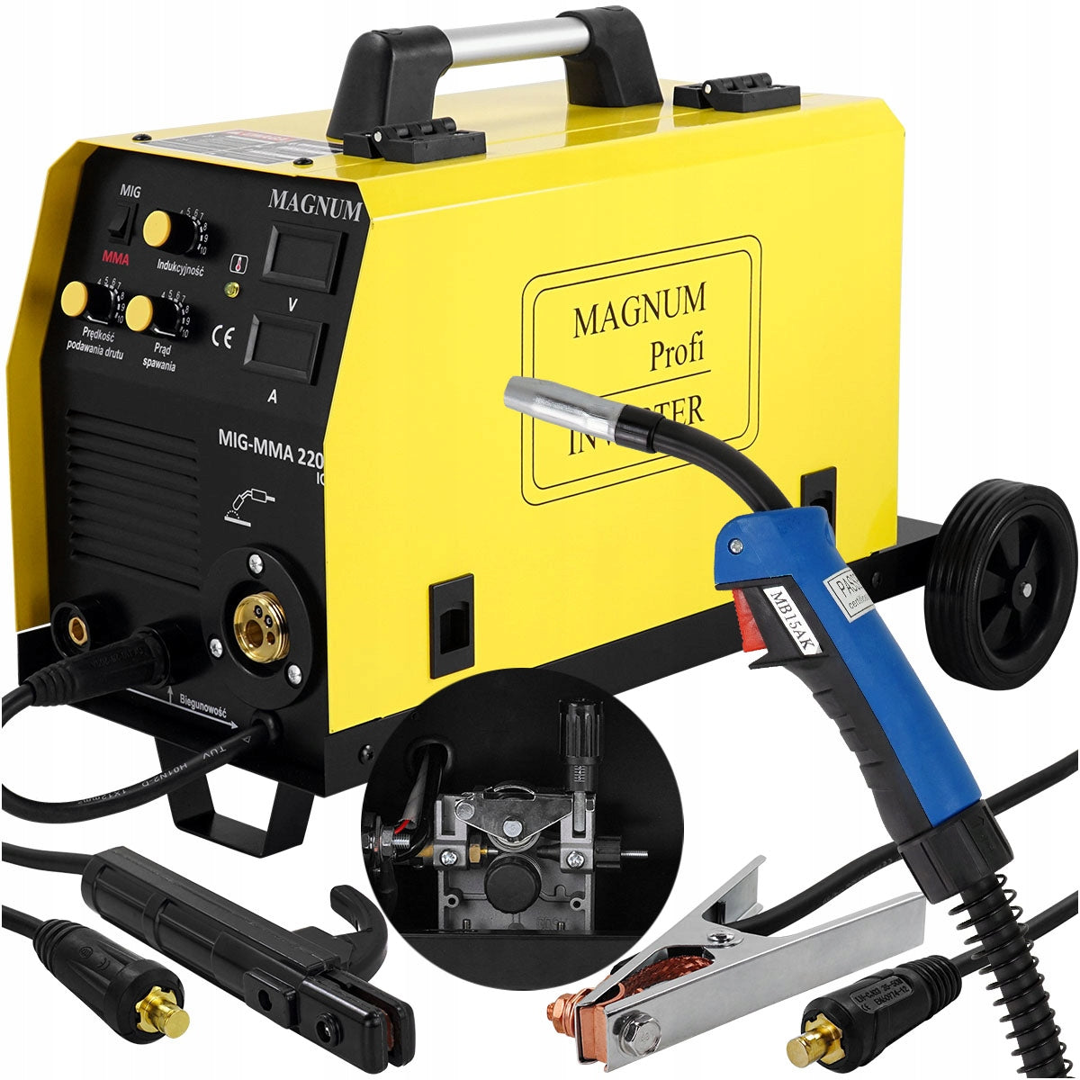MIG MAG 220W MMA MAGNUM 200A 2in1 migomat welder