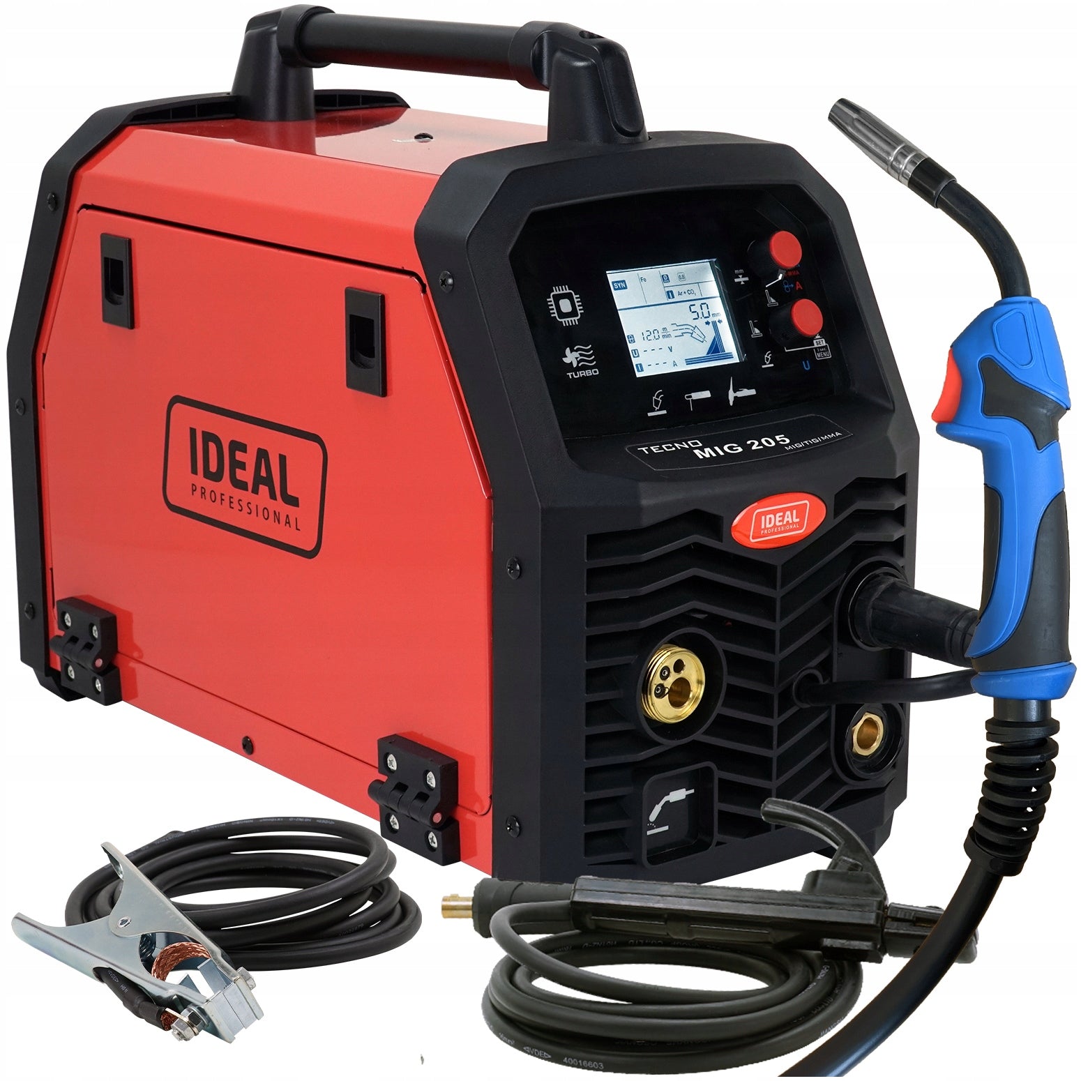 MIG MAG 3in1 TIG ALU Synergy Welder 200A 230V 60% INVERTER LCD
