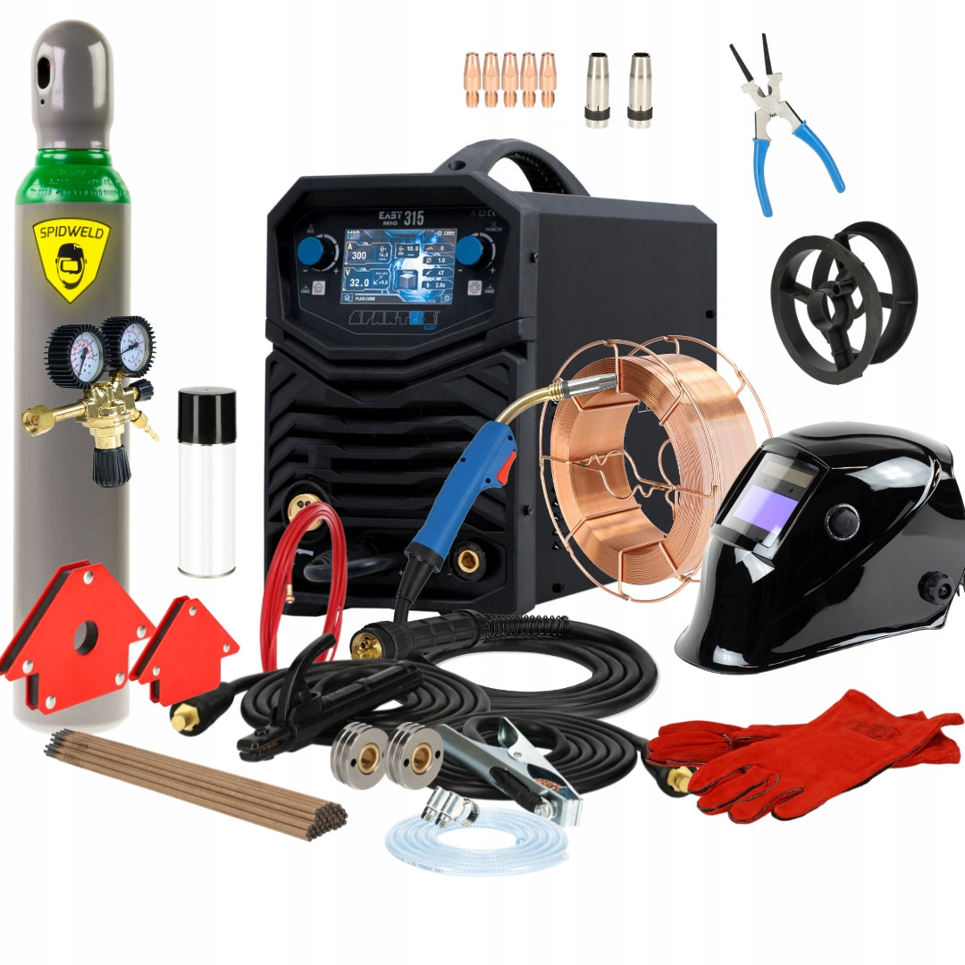 MIG/MAG MMA TIG 300A Spartus EasyMIG 315 400V LCD inverter