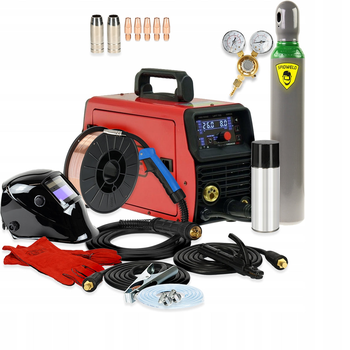MIG MMA TIG LIFT 230V 200A synergy IDEAL 202 LED Set