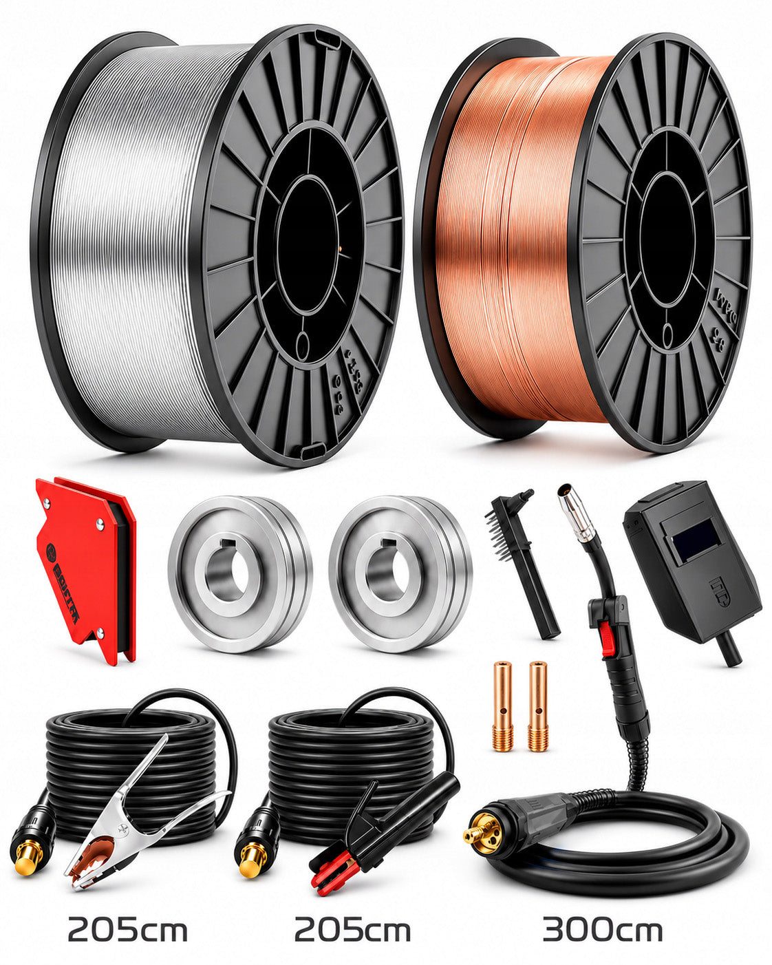 MIG welder for ALUMINIUM Inverter synergy Majster PRO migomat MP0230 Manufacturer code MP0230