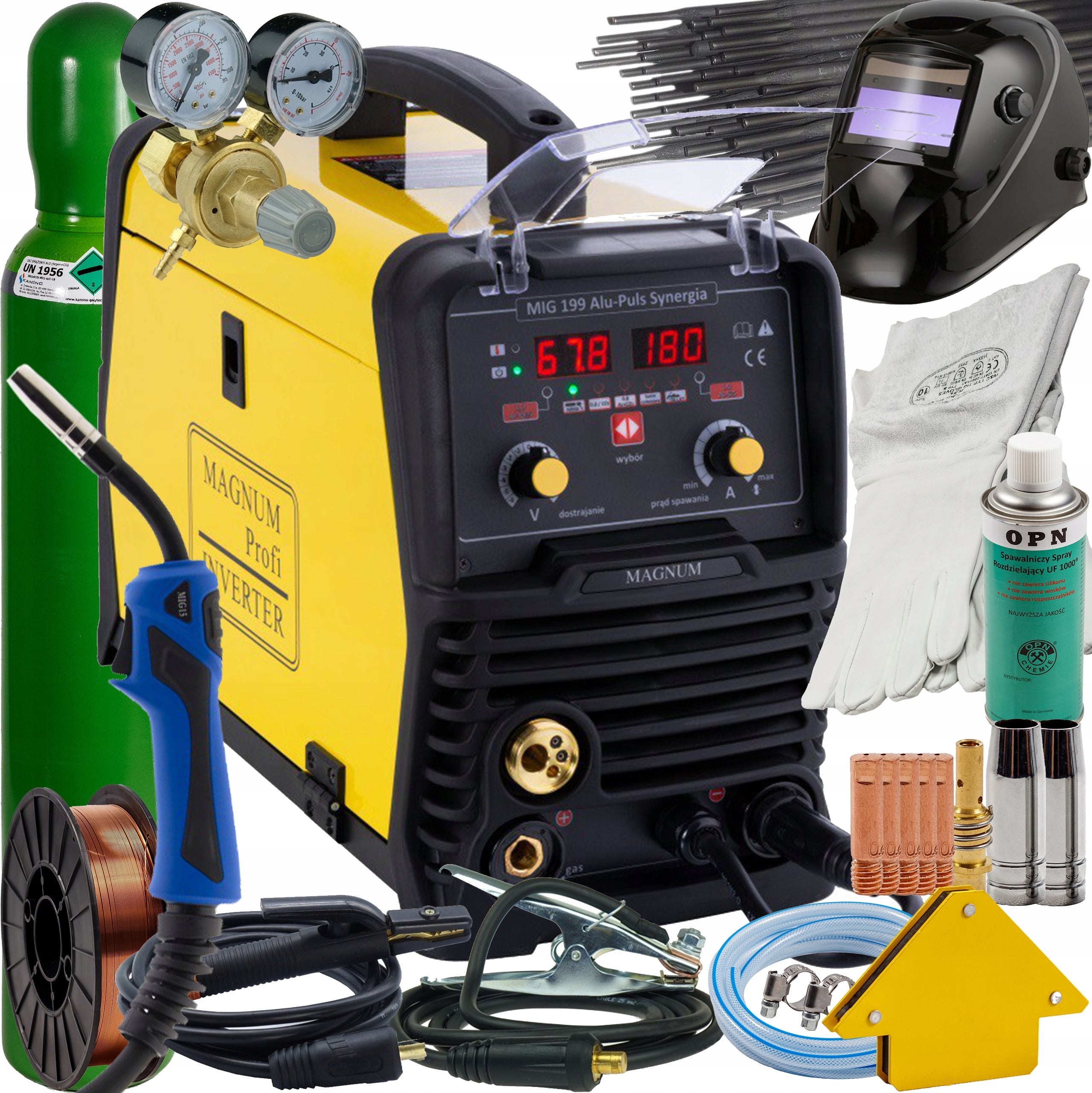 MIGMAG Magnum 199 Migomat 180A semi-automatic welding machine 230V gas 1