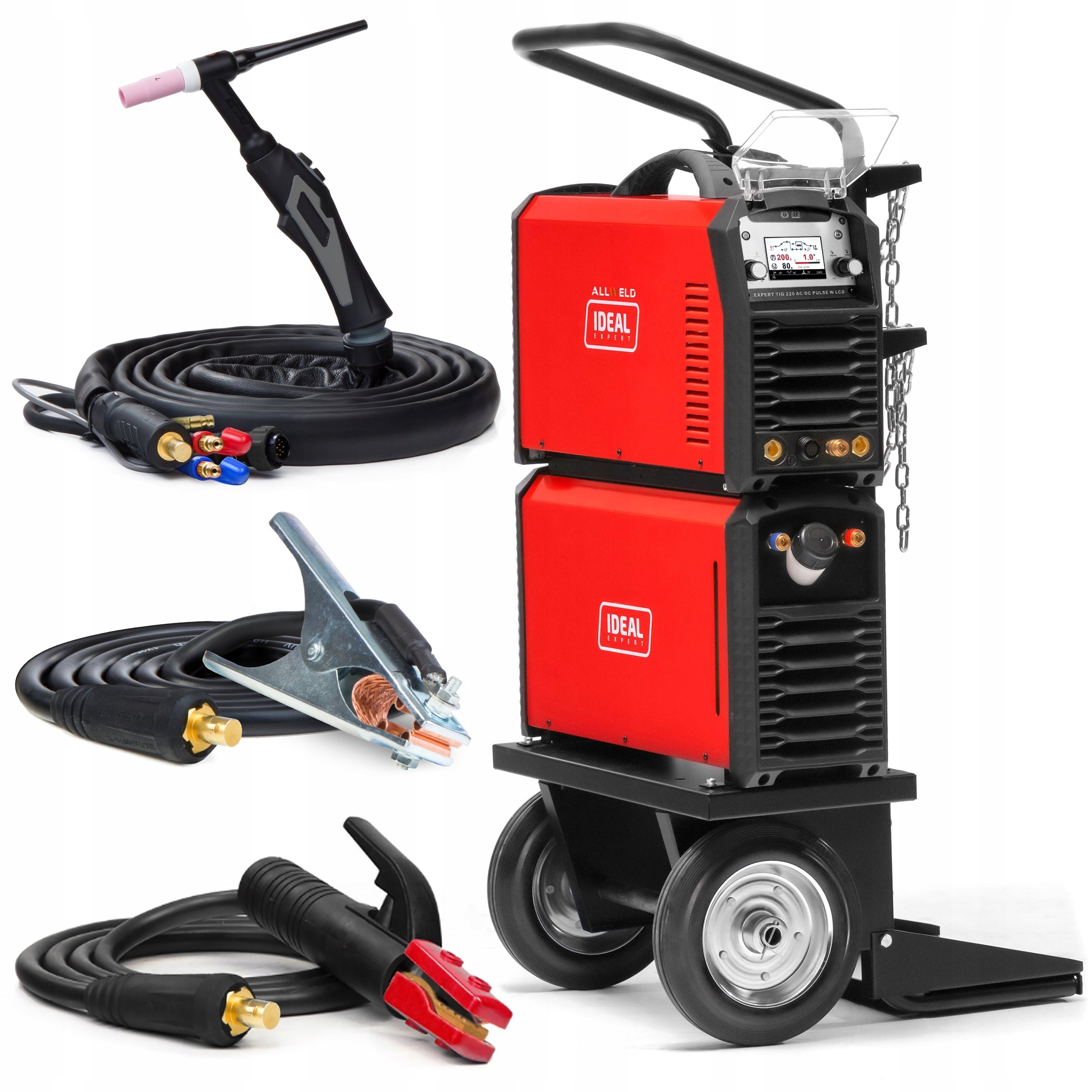 MIGOMAT IDEAL EXPERT TIG 220 AC/DC ALUMINIUM 2T/4T MMA INVERTER WELDING MACHINE Brand IDEAL