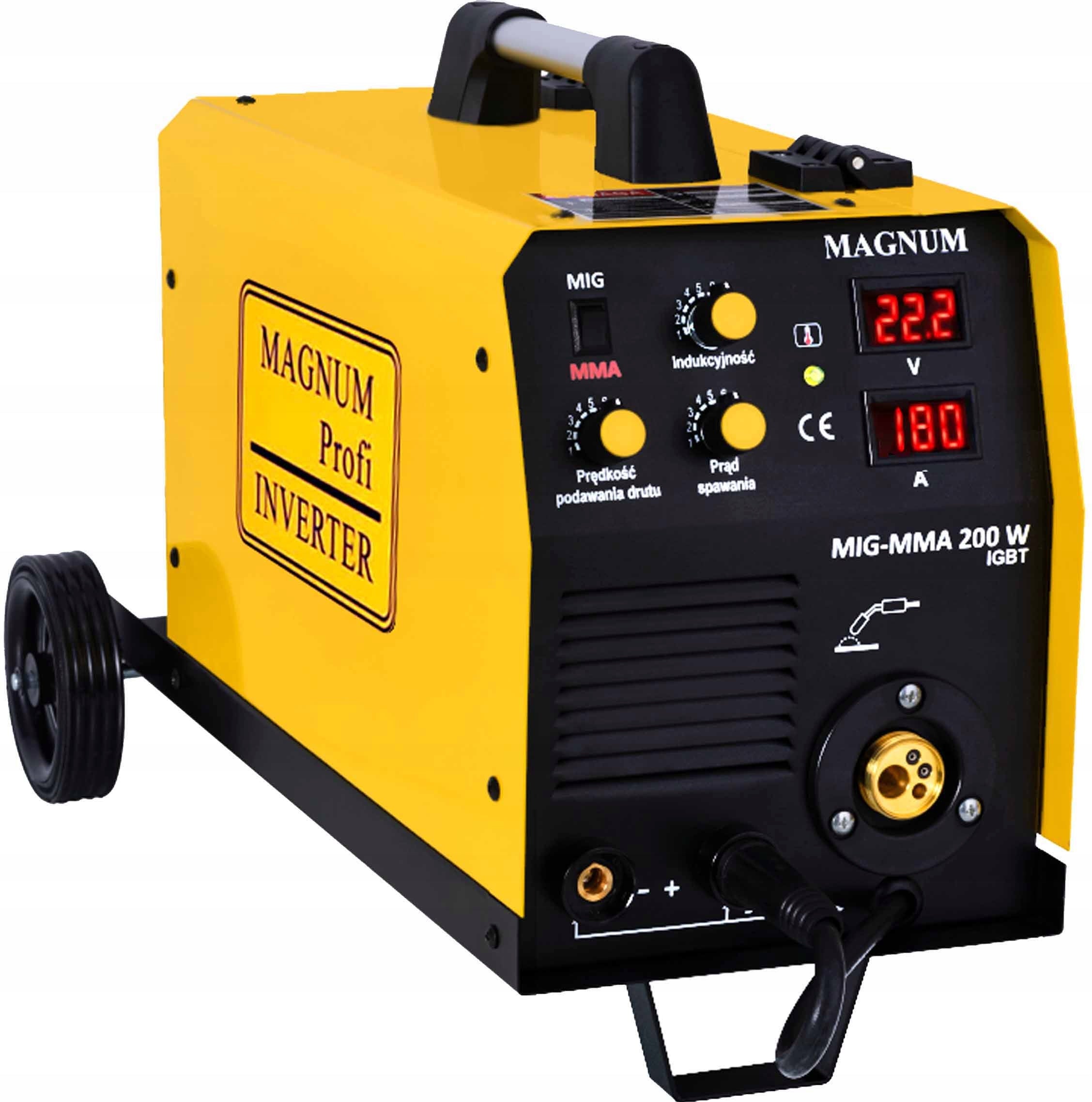 MIGOMAT INVERTER MAGNUM 200W IGBT MMA Manufacturer code U MI 200W MMA MAMP-15-T