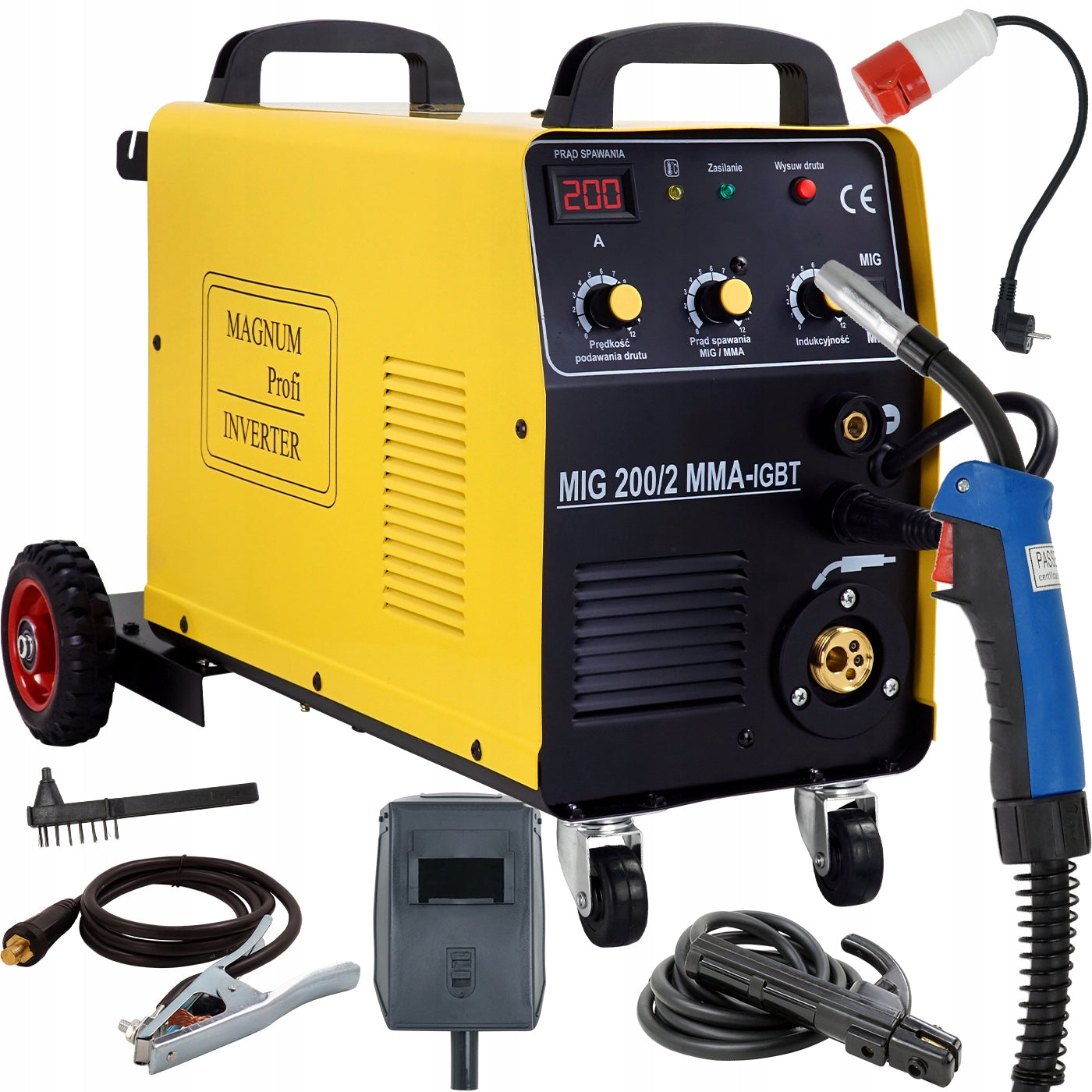 MIGOMAT MAGNUM MIG 200A 230V 400V Inverter IGBT MMA CHASSIS