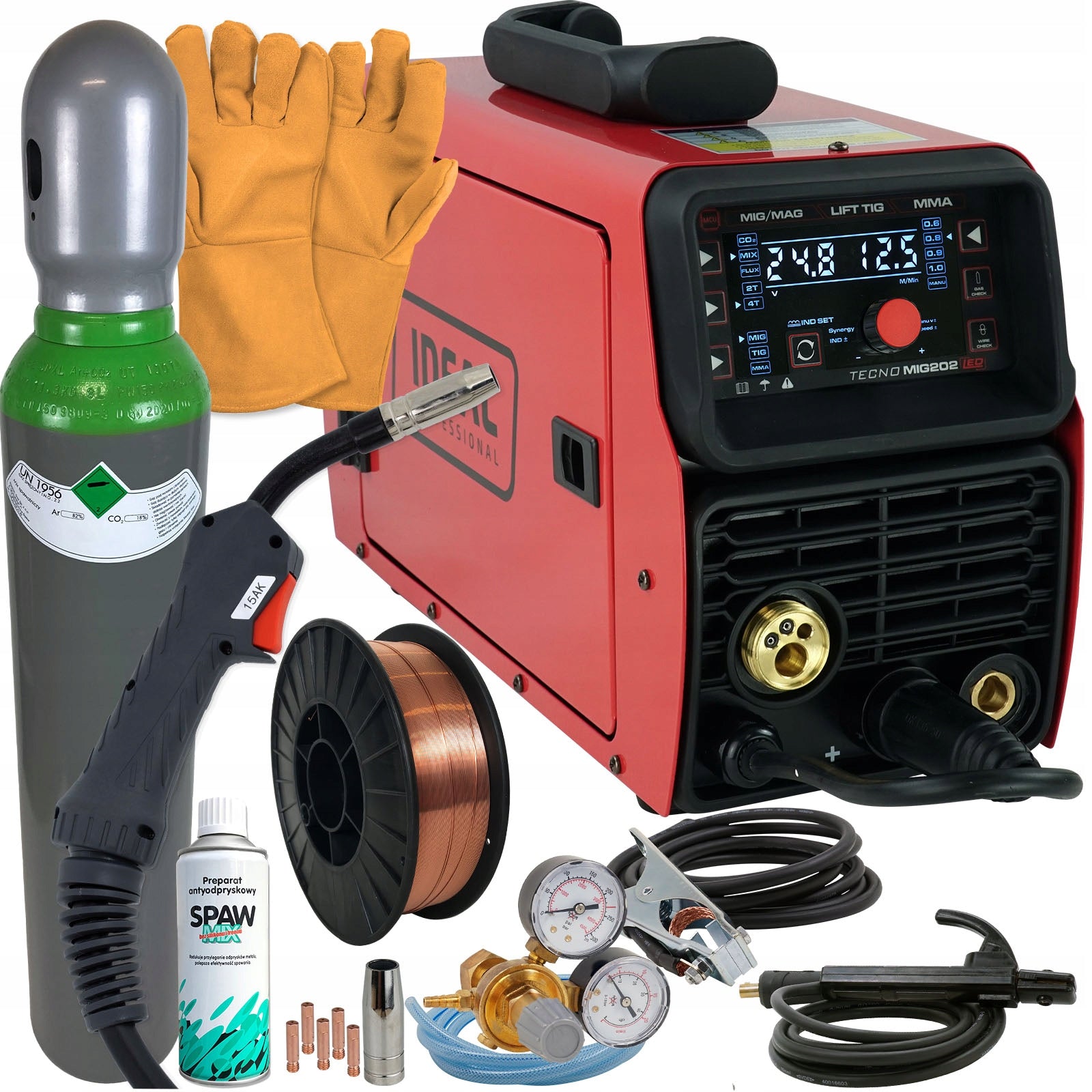 MIGOMAT MIG 200 Synergia LED welding machine 3in1 set