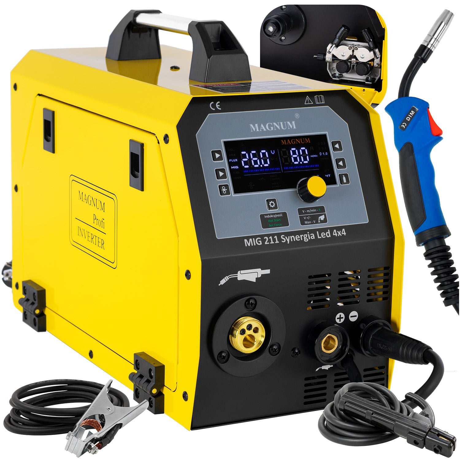 MIGOMAT Magnum MIG 211 ALU Synergy MAG MMA TIG DC Lift 200A 230V