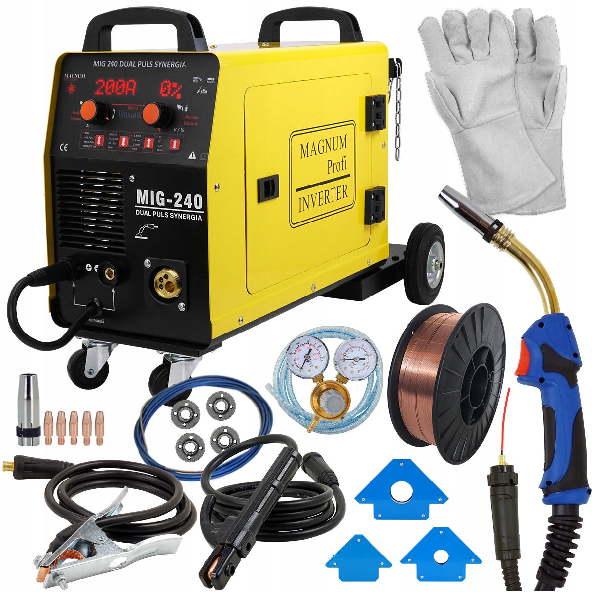 MIGOMAT Magnum MIG 240 Dual Pulse Synergy 200A