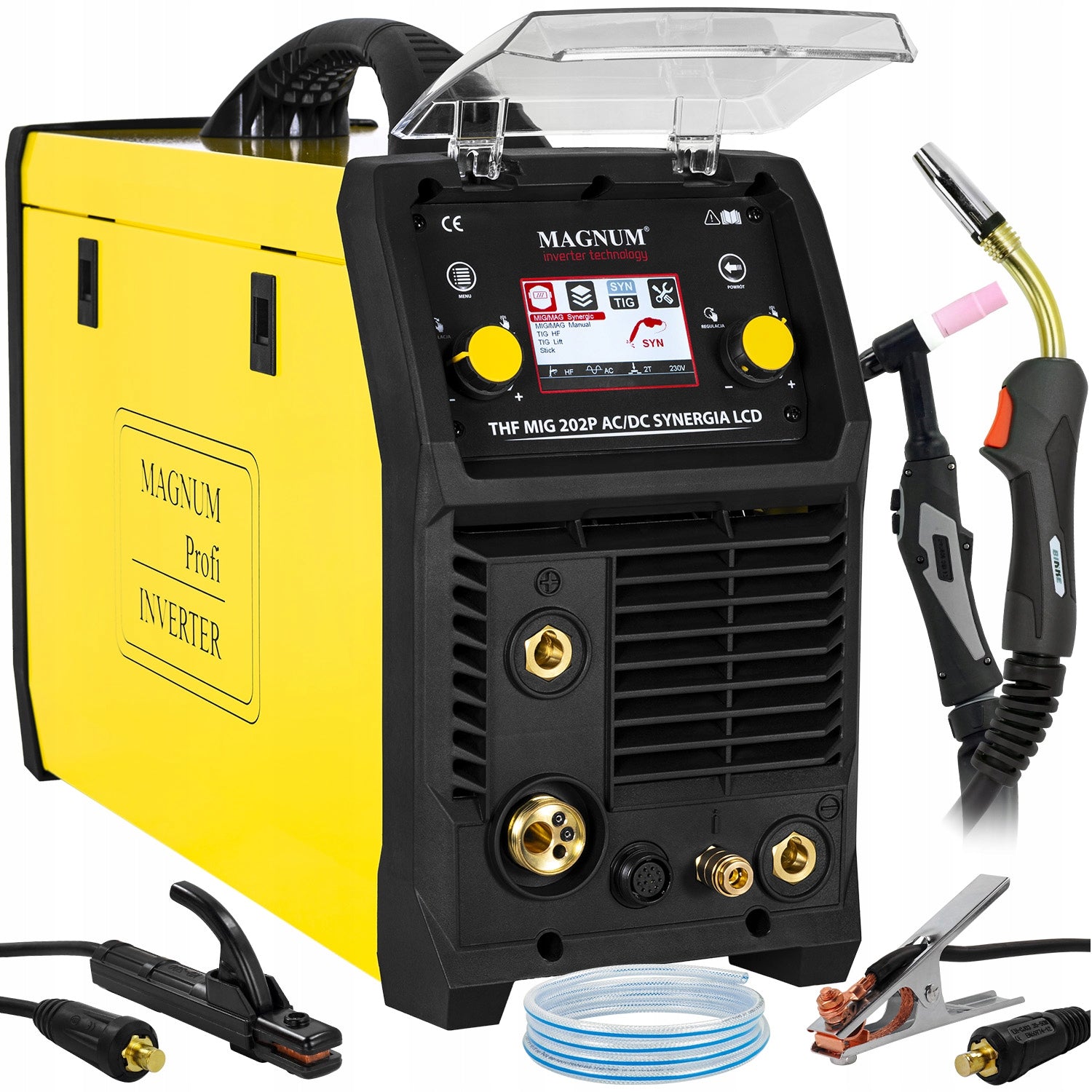 MIGOMAT Magnum THF MIG 202 TIG AC DC LCD inverter welding machine 4in1 Puls SYN