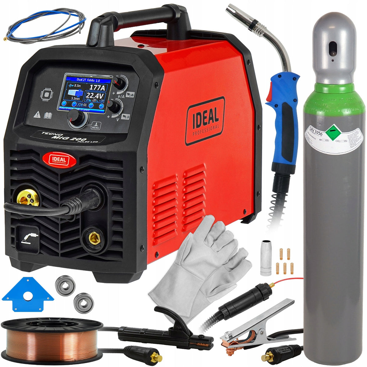 MIGOMAT PULS MIG 200A inverter welding machine MMA TIG Lift Synergia 4x4 set