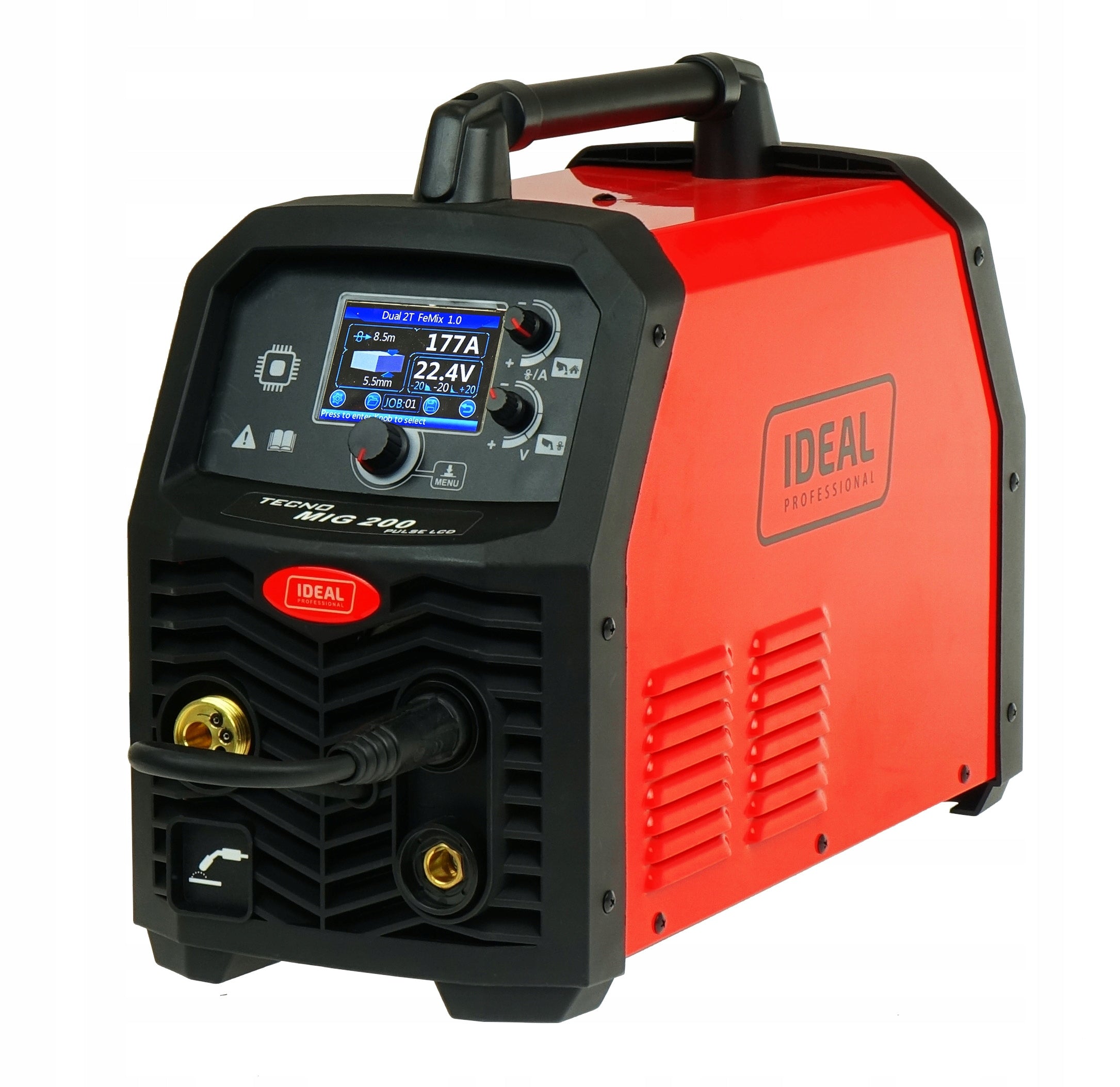 MIGOMAT Synergy welder for Alu IDEAL TECNOMIG 200 TIG Lift 2T 4T Set Brand IDEAL