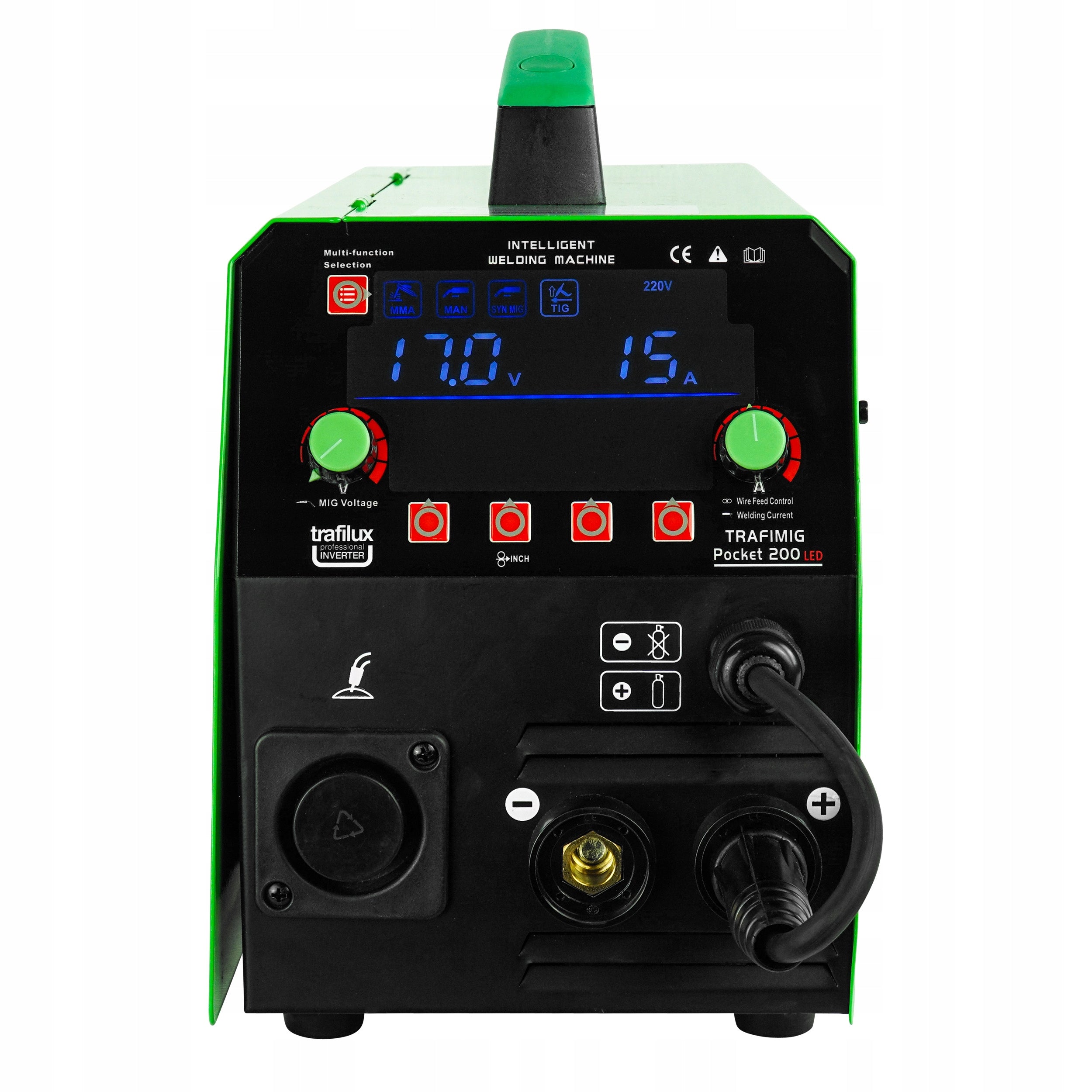 MIGOMAT TRAFILUX MIG 200 LED MMA TIG Synergy Spot 2T 4T Brand Trafilux