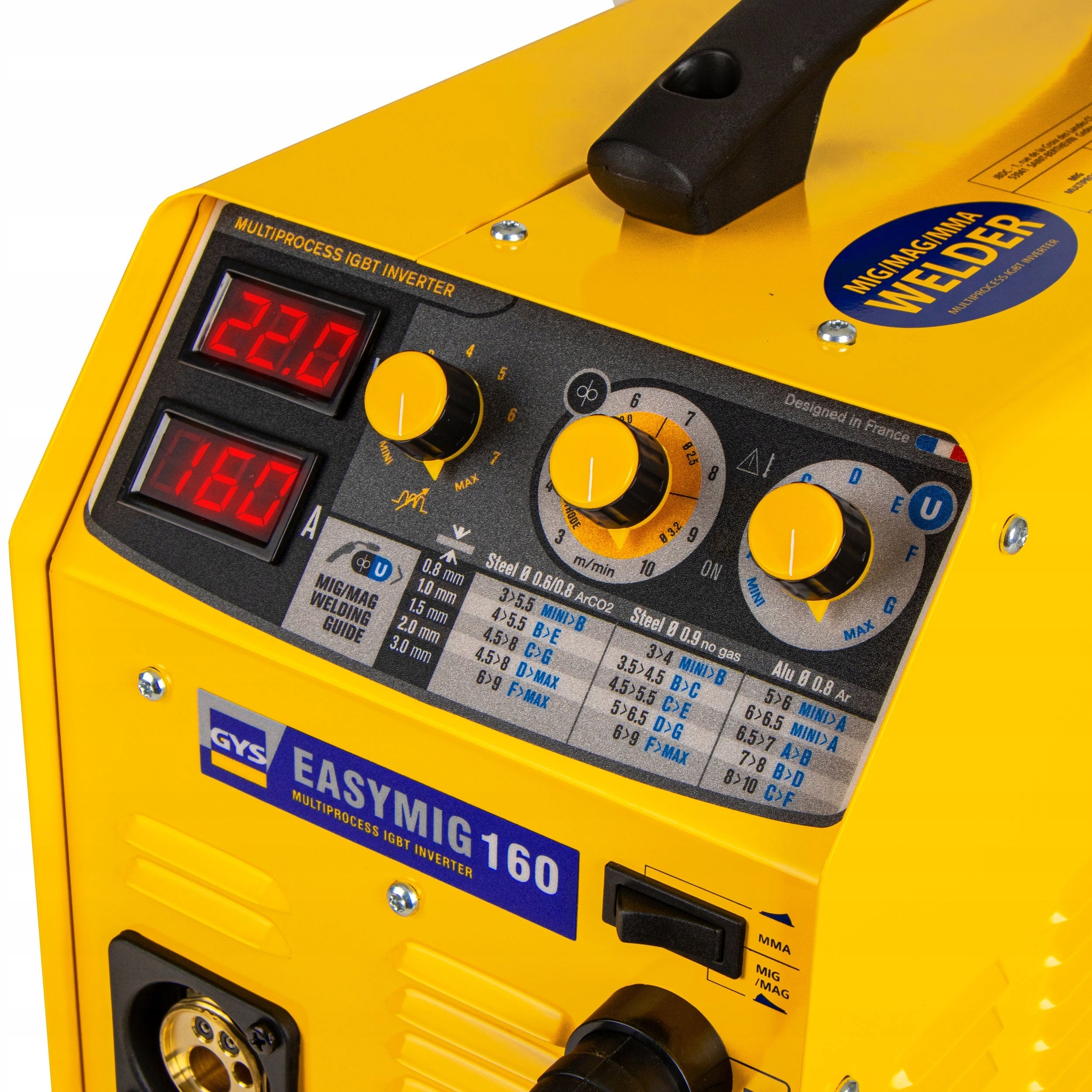 MIGOMAT WELDING MACHINE GYS EASY MIG 160 MAG MMA ALUMINIUM FLUX 160A 230V SET Brand GYS