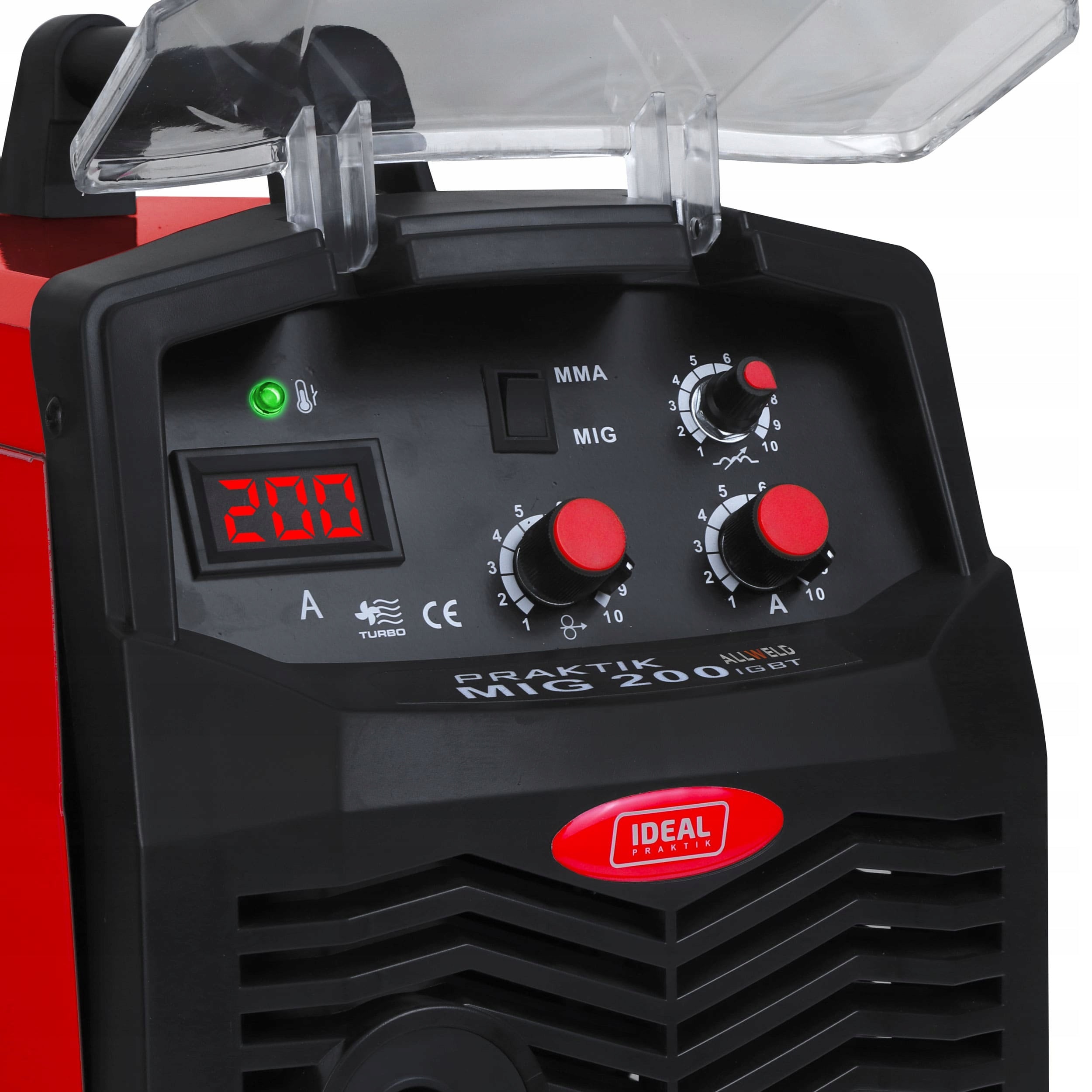 MIGOMAT WELDING MACHINE IDEAL PRAKTIK MIG 200 IGBT MAG MMA 200A 230V SOLDERING EAN (GTIN) 5905214997144