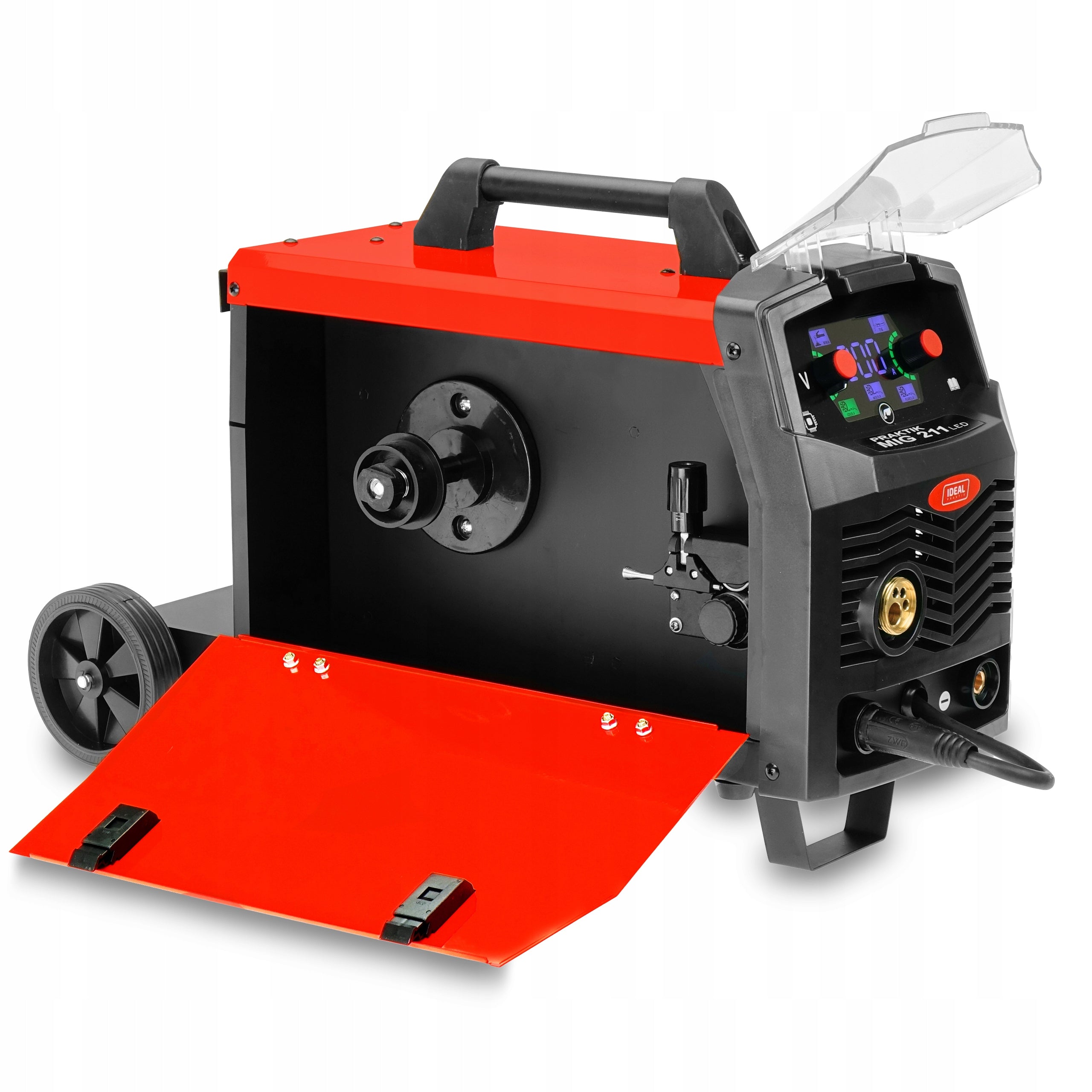 MIGOMAT WELDING MACHINE IDEAL PRAKTIK MIG 211 SYNERGY LED MMA TIG 200A 230V FLUX Power consumption 5.5 kVA