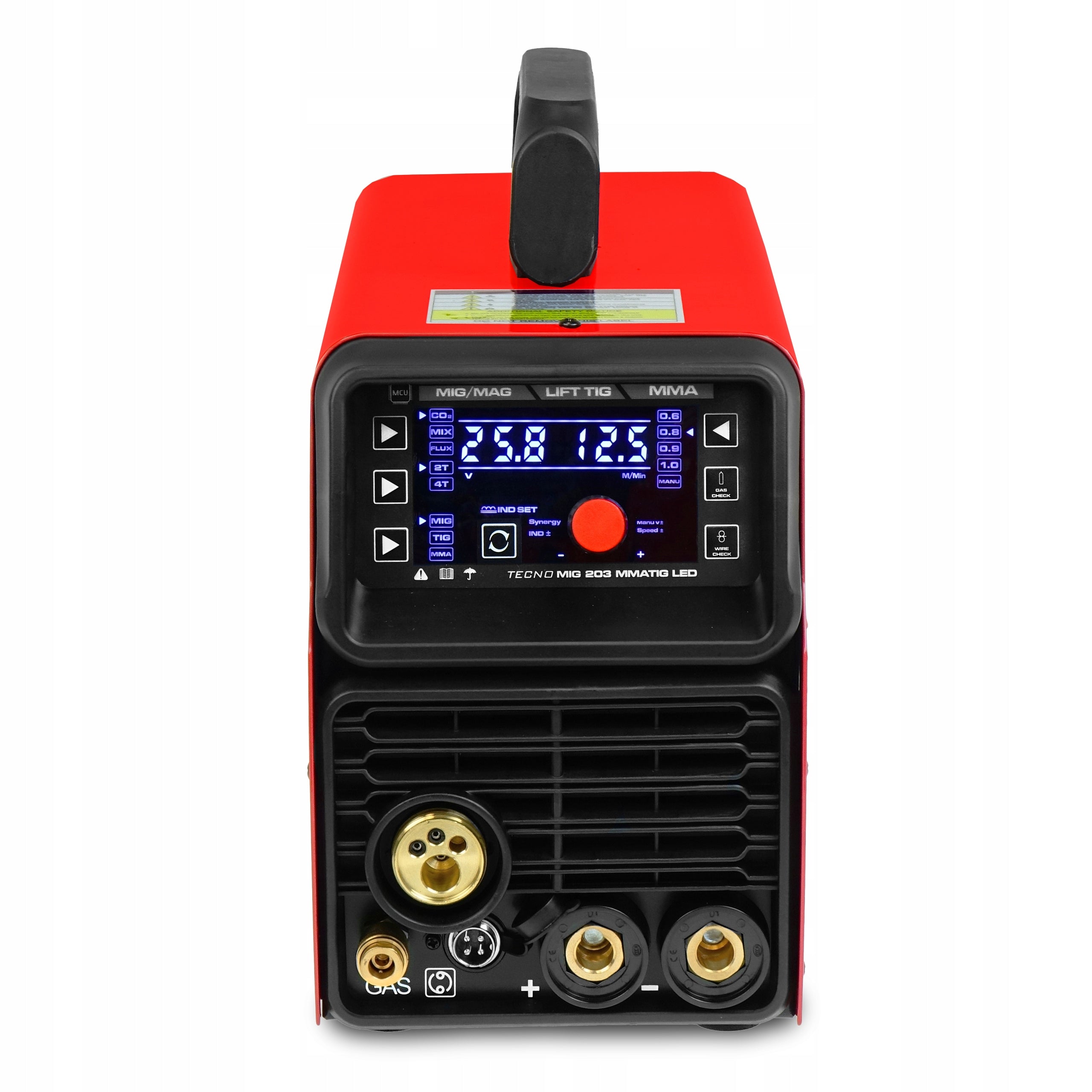 MIGOMAT WELDING MACHINE IDEAL TECNO MIG 203 LED SYNERGY MMA TIG 200A 4T ALUMINIUM Manufacturer code TMIG203LED #ZESTAW2AK
