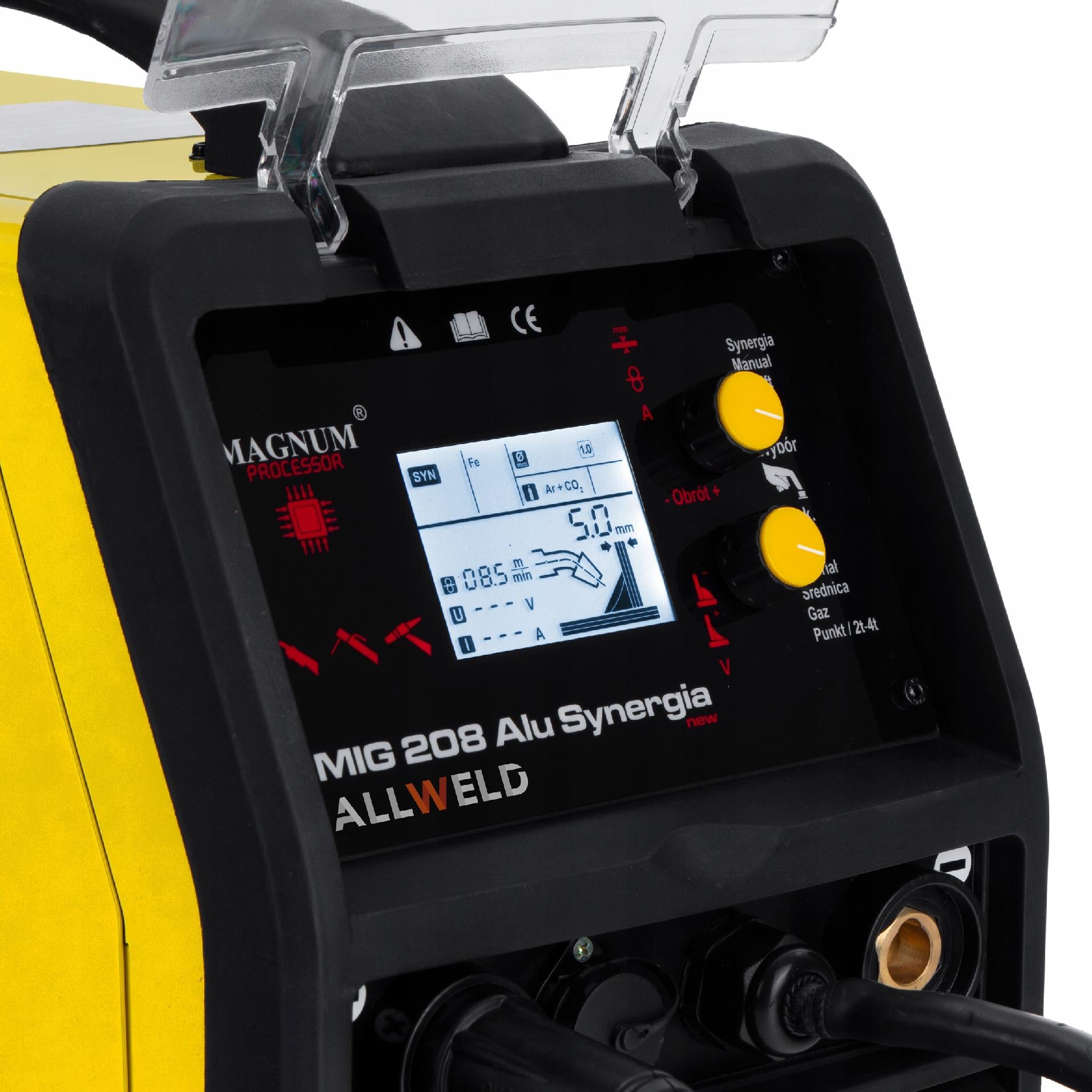 MIGOMAT WELDING MACHINE MAGNUM MIG 208 ALU SYNERGY MAG MMA TIG 230V 200A ALU 3IN1 Packaging status original