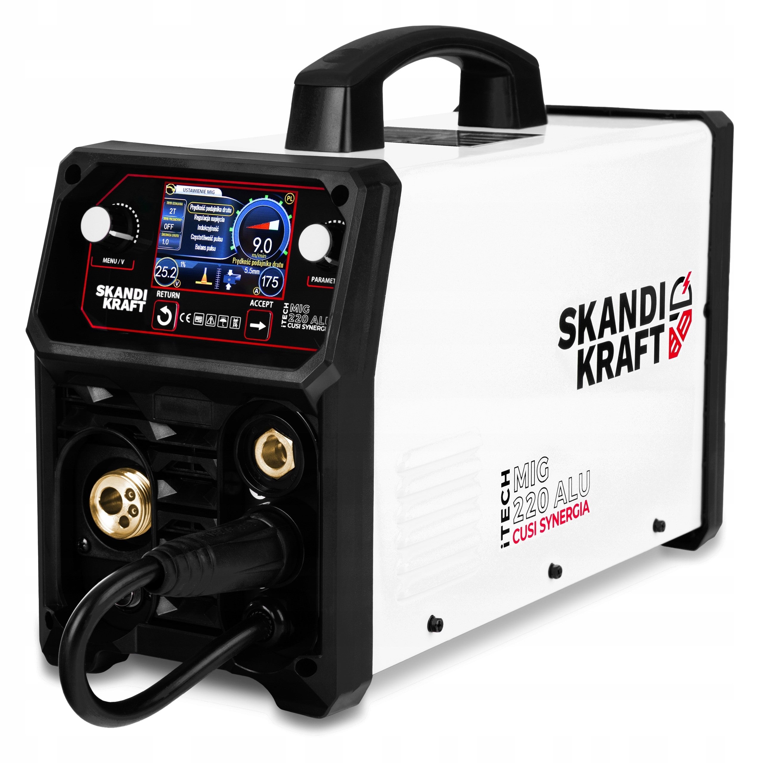 MIGOMAT WELDING MACHINE SKANDI KRAFT ITECH MIG 220 ALU CUSI SYNERGY 200A 230V 3IN1 Manufacturer code TCMIG220ALUCUSI