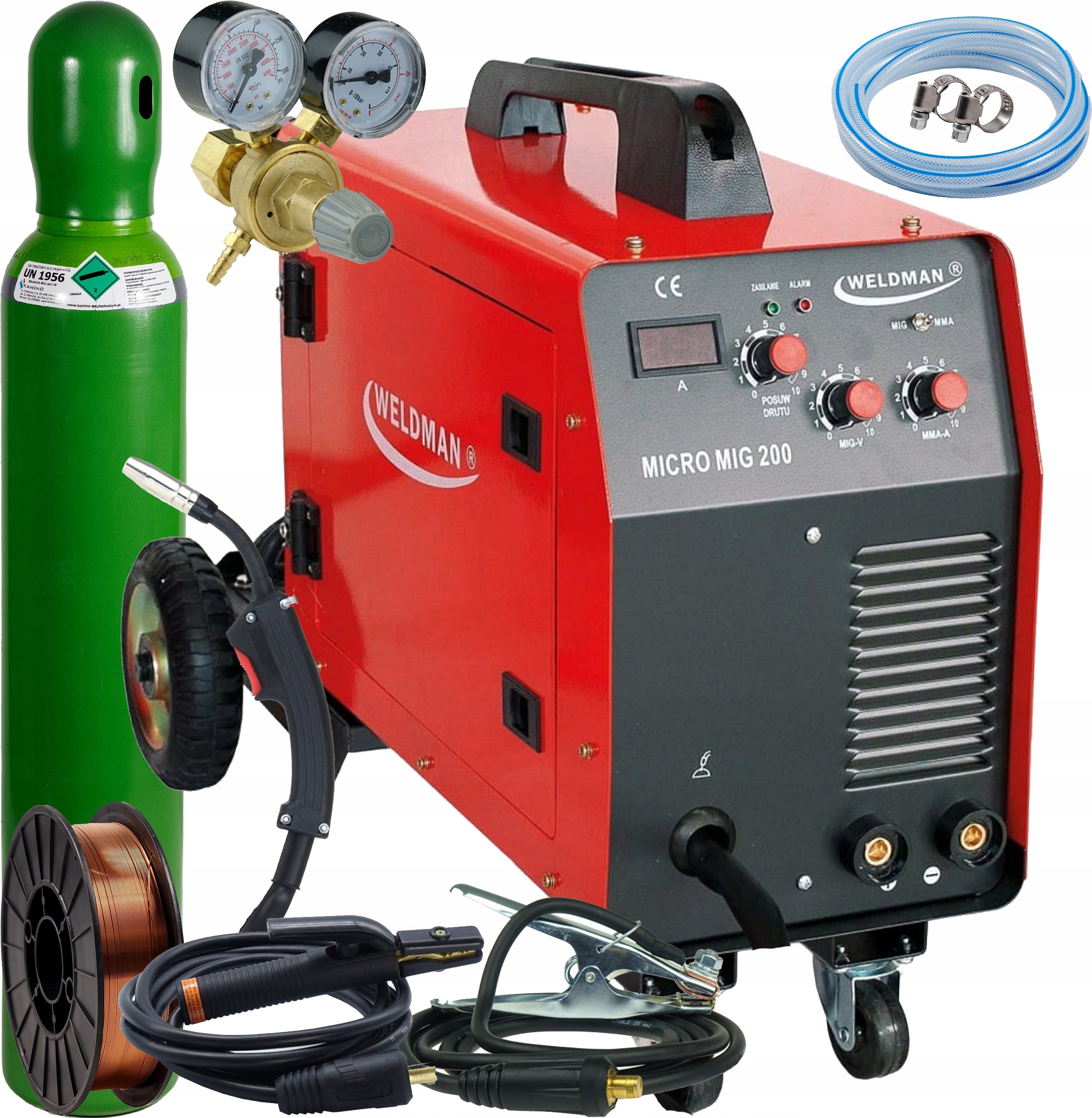 MIGOMAT WELDING MACHINE WELDMAN MICRO MIG 200 MMA SET OF 4