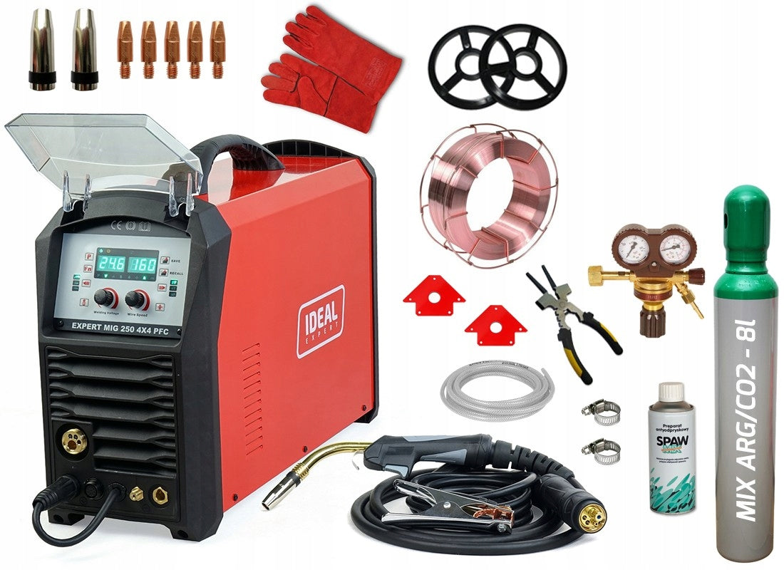 MIGOMAT inverter MIG MAG TIG MMA 250A soldering machine IDEAL Set