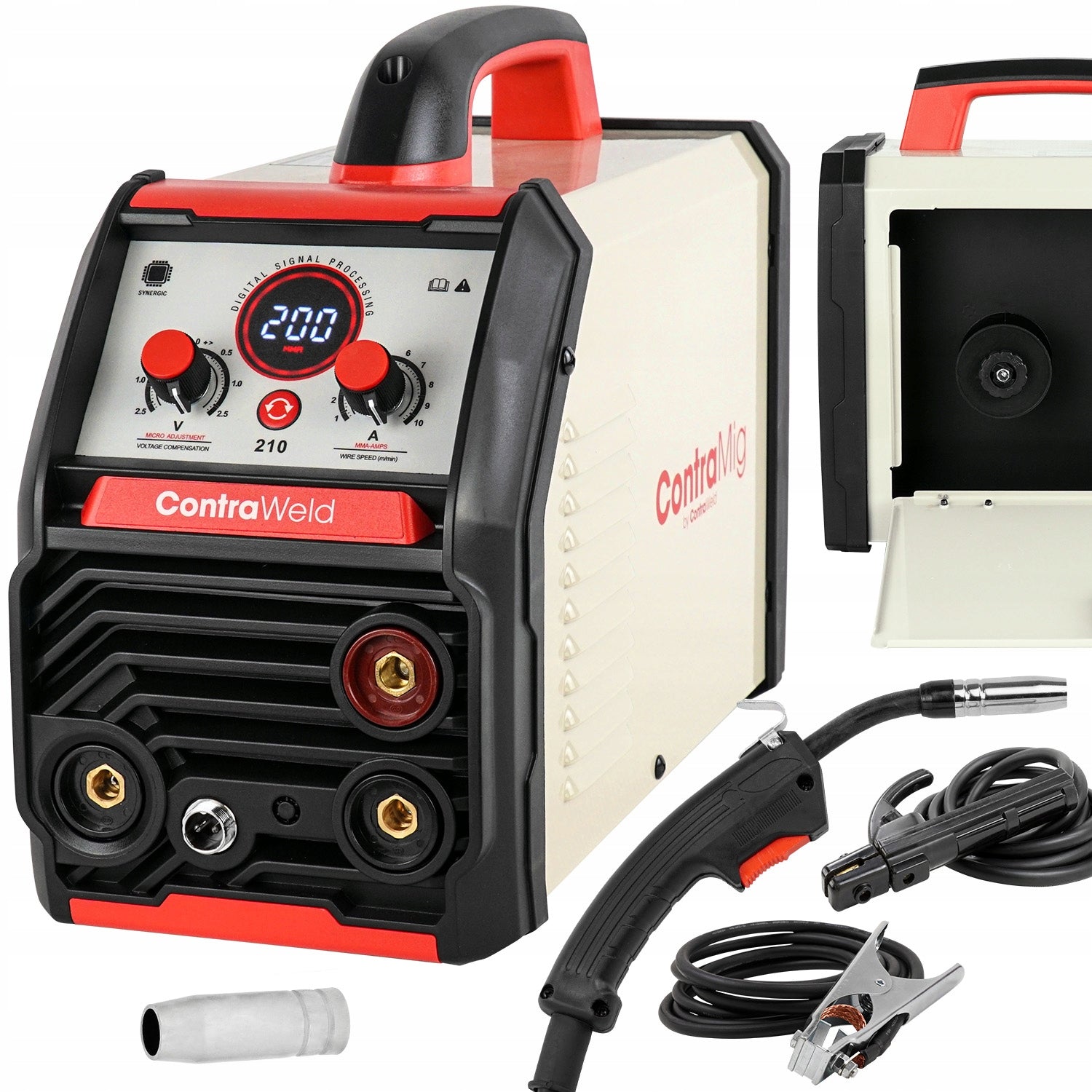 MIGOMAT inverter welder without gas FLUX FCAW 200A MIG MAG MMA IGBT