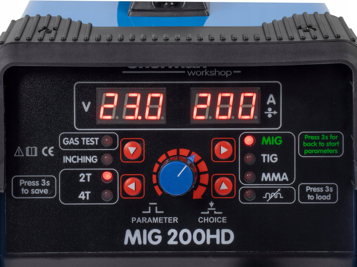 MIGOMAT inverter welding machine SYNERGY MIG MAG MMA TIG Sherman MIG 200HD EAN (GTIN) 5905031033896