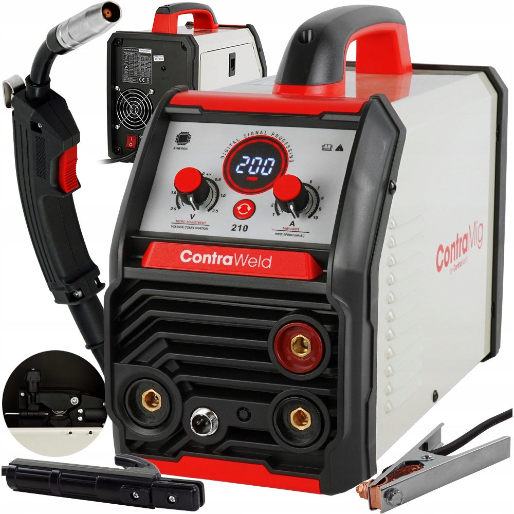 MIGOMAT semi-automatic welder without gas CONTRAWELD MIG 210 FCAW FLUX MMA IGBT
