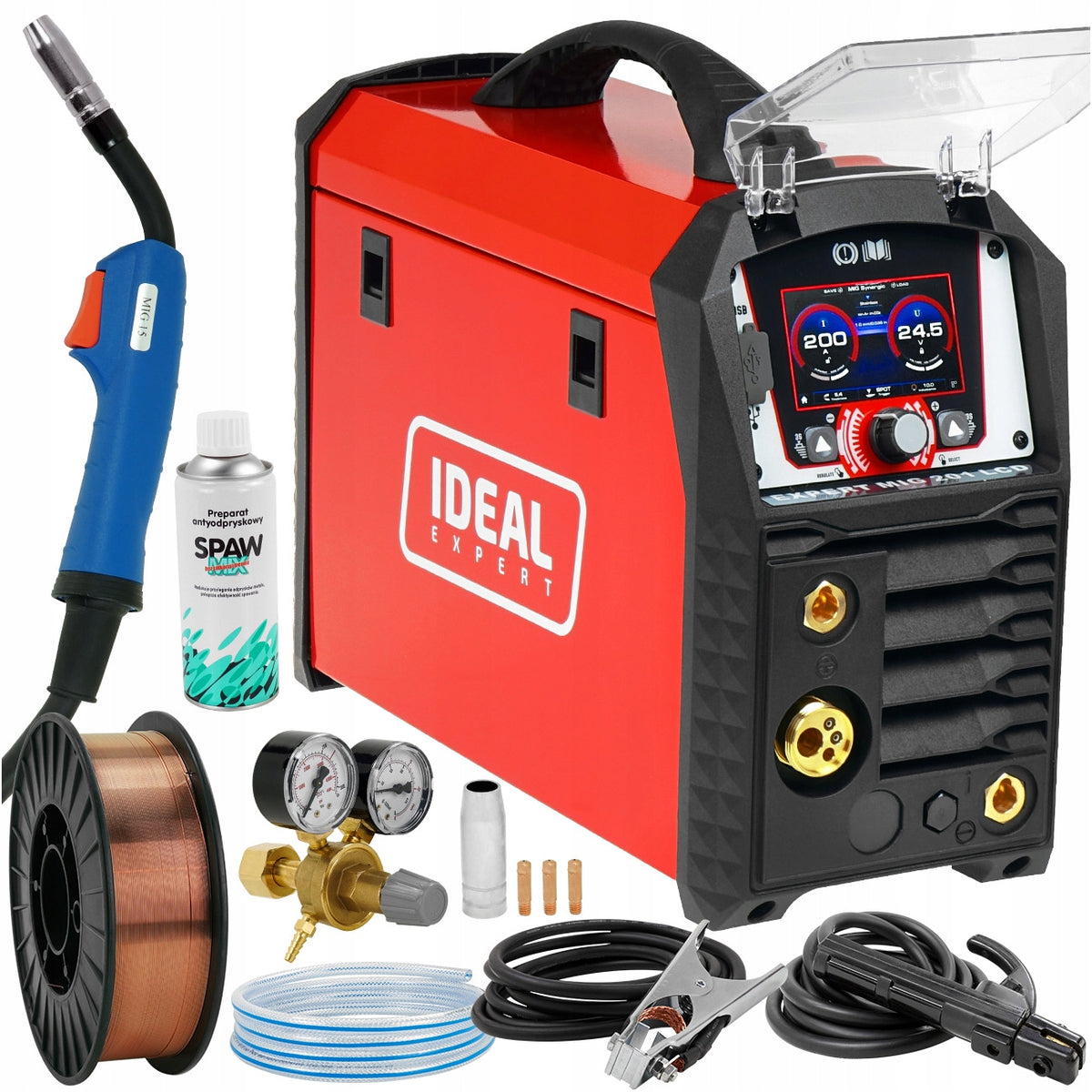 MIGOMAT welding machine Ideal 200A MIG MAG MMA TIG DC Synergy 2T 4T 230V